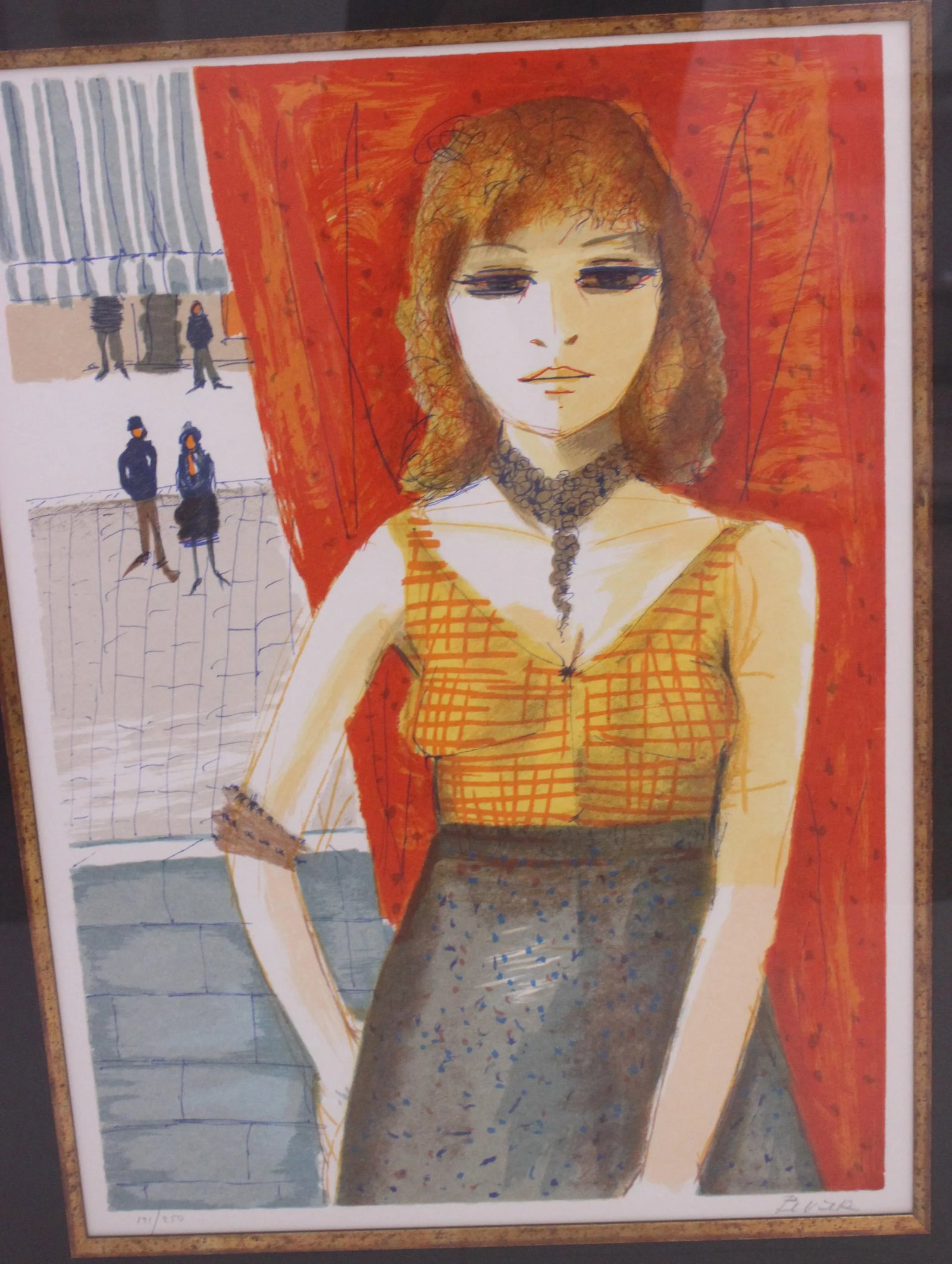 "Jeune Fille of Paris" Charles Levier French Lithograph - 2