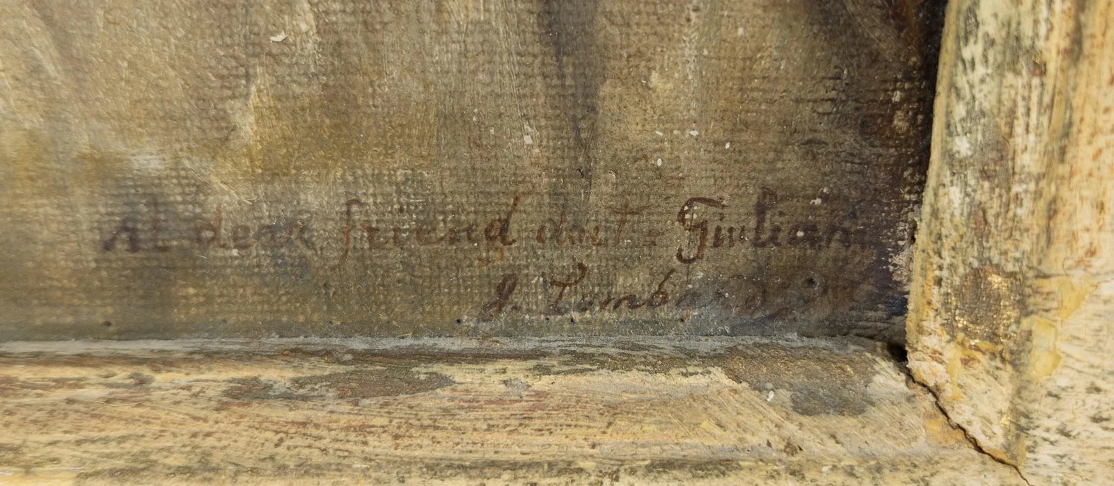 Early 20th Century Portrait Painting of an Italian Lady With Inscription - 7