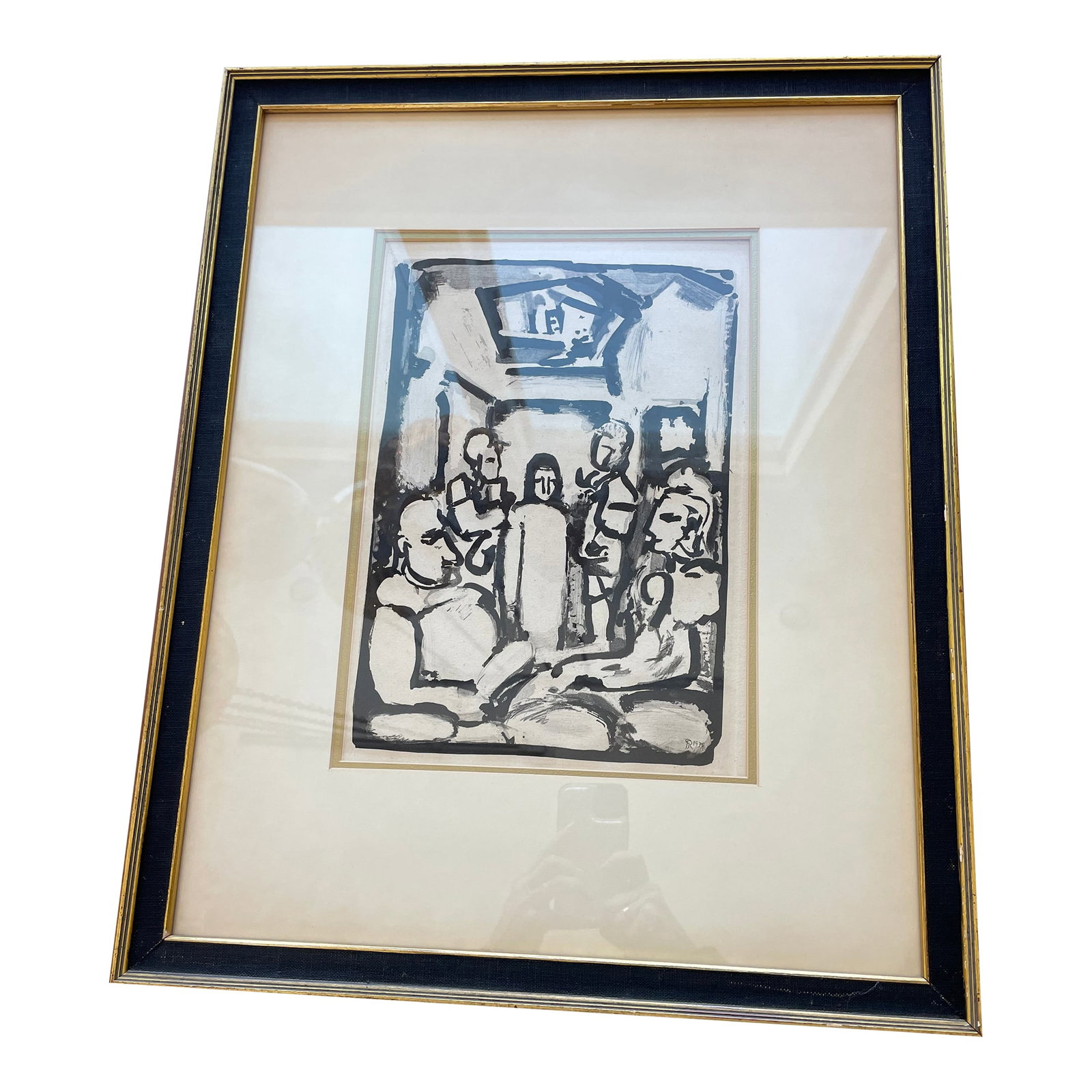 Georges Rouault Print- Passion W.345 Christ Et Les Exegetes, 1936, Framed (1 of 7)