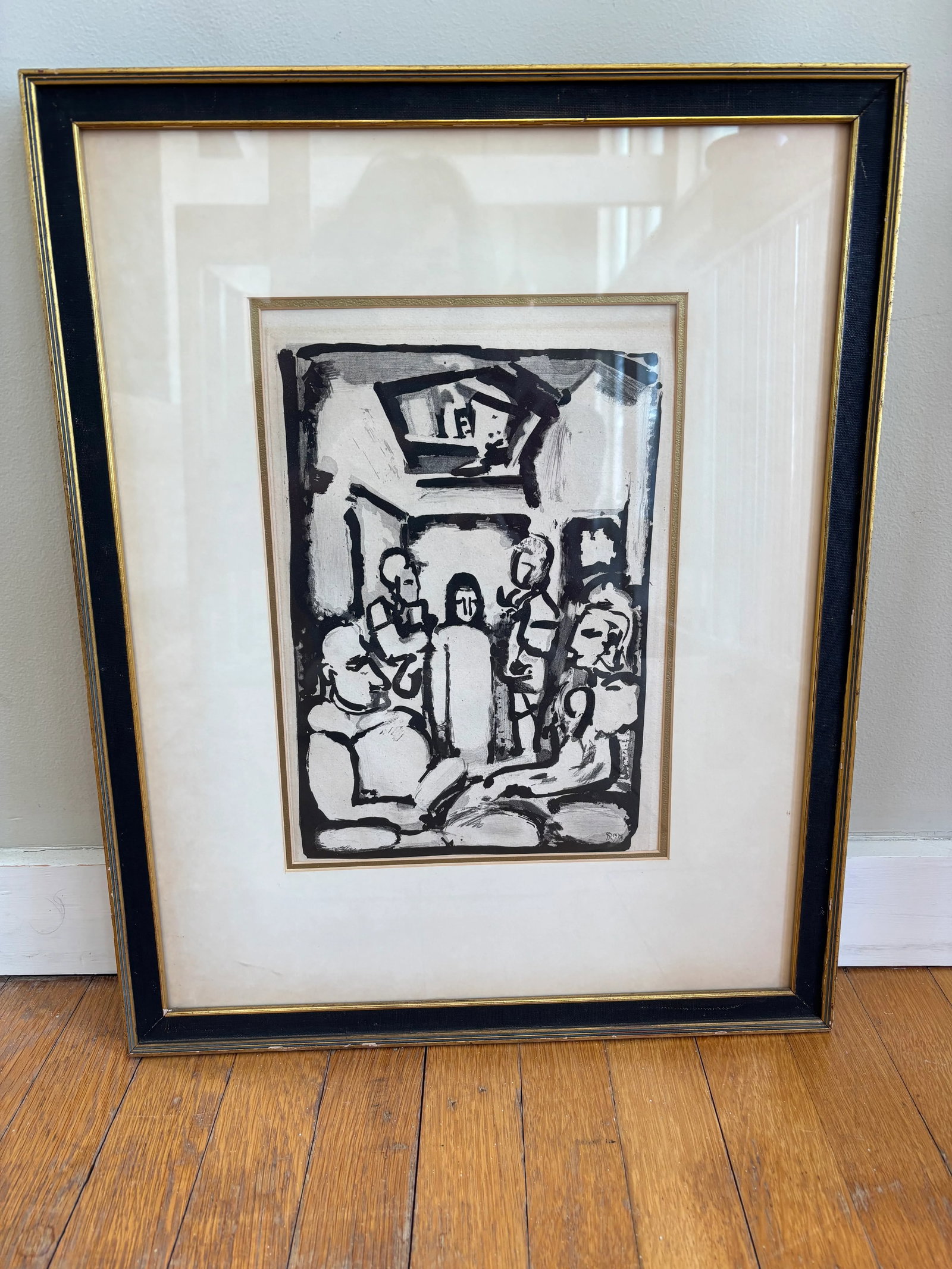 Georges Rouault Print- Passion W.345 Christ Et Les Exegetes, 1936, Framed - 7