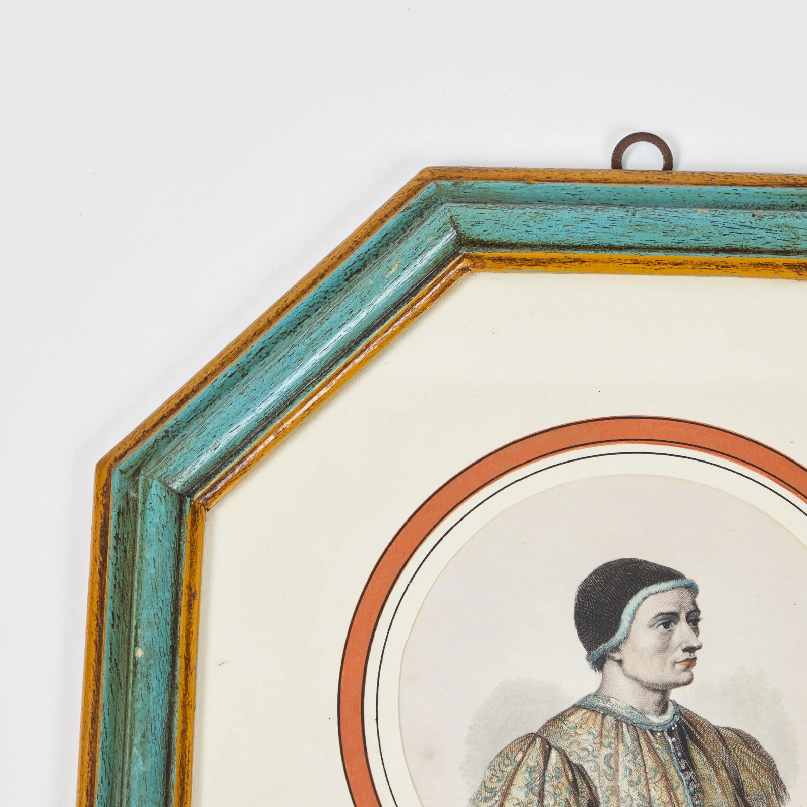 Antique Hand Colored Print of European Notable C 1800's | A - 3