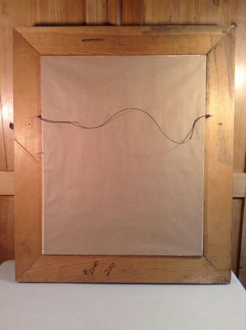 1968 Pastel on Paper Portrait Painting by Kitty Wallis Dated and Signed - 4