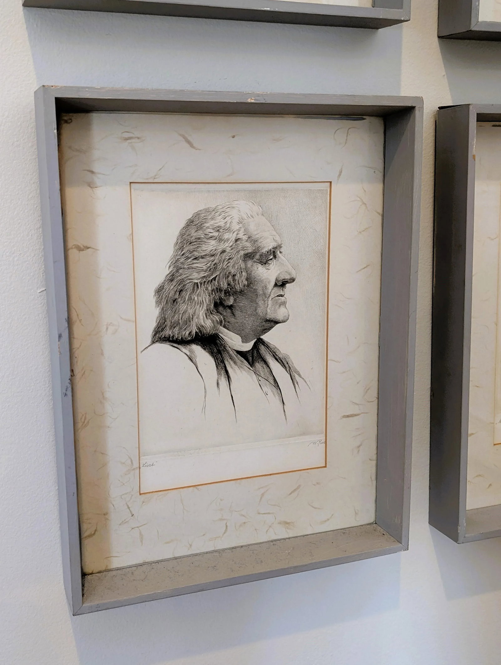 1930s Set of Eight (8) Signed Etchings of Famous Composers by Wilhelm Pech - 2