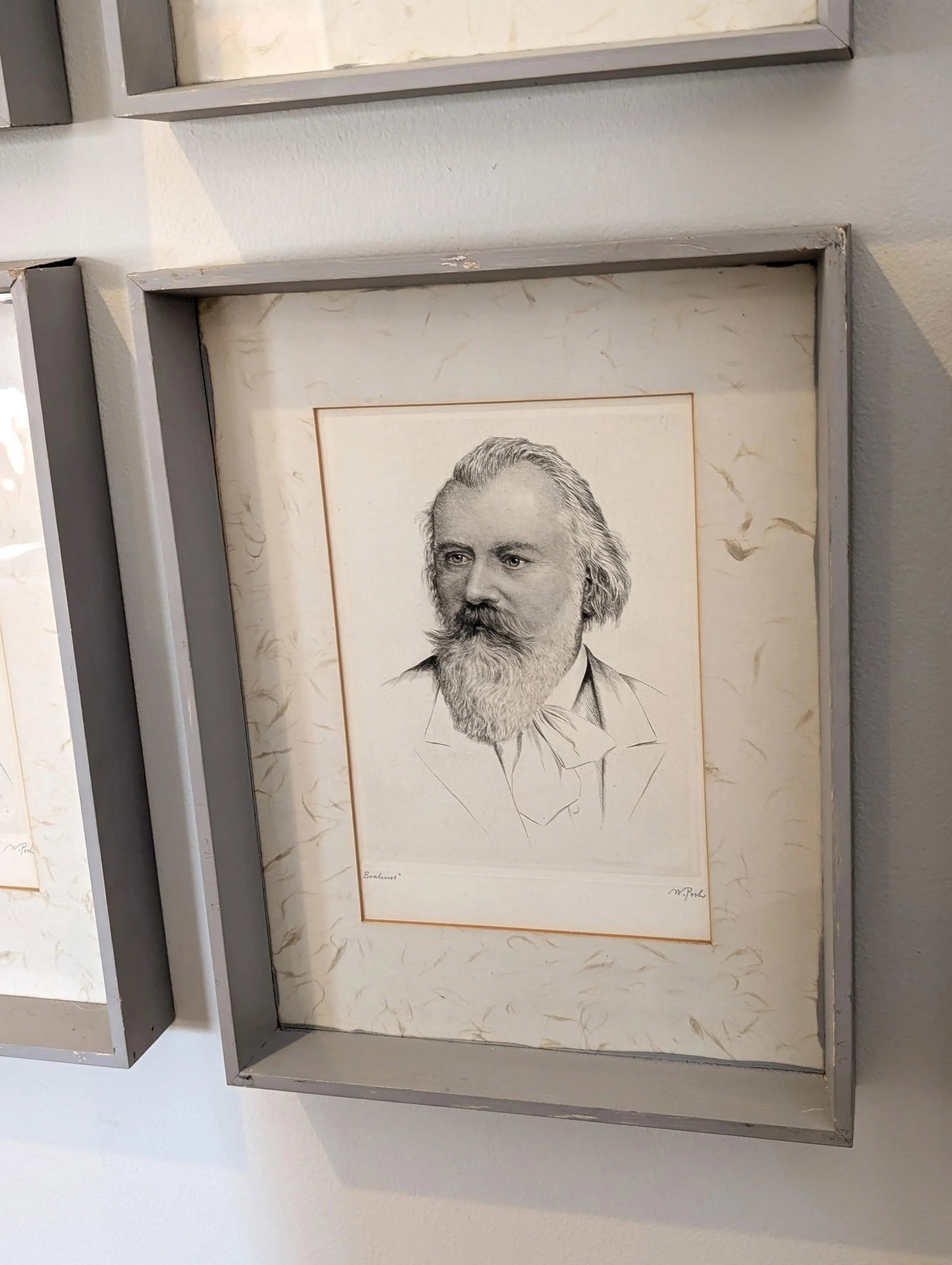 1930s Set of Eight (8) Signed Etchings of Famous Composers by Wilhelm Pech - 7
