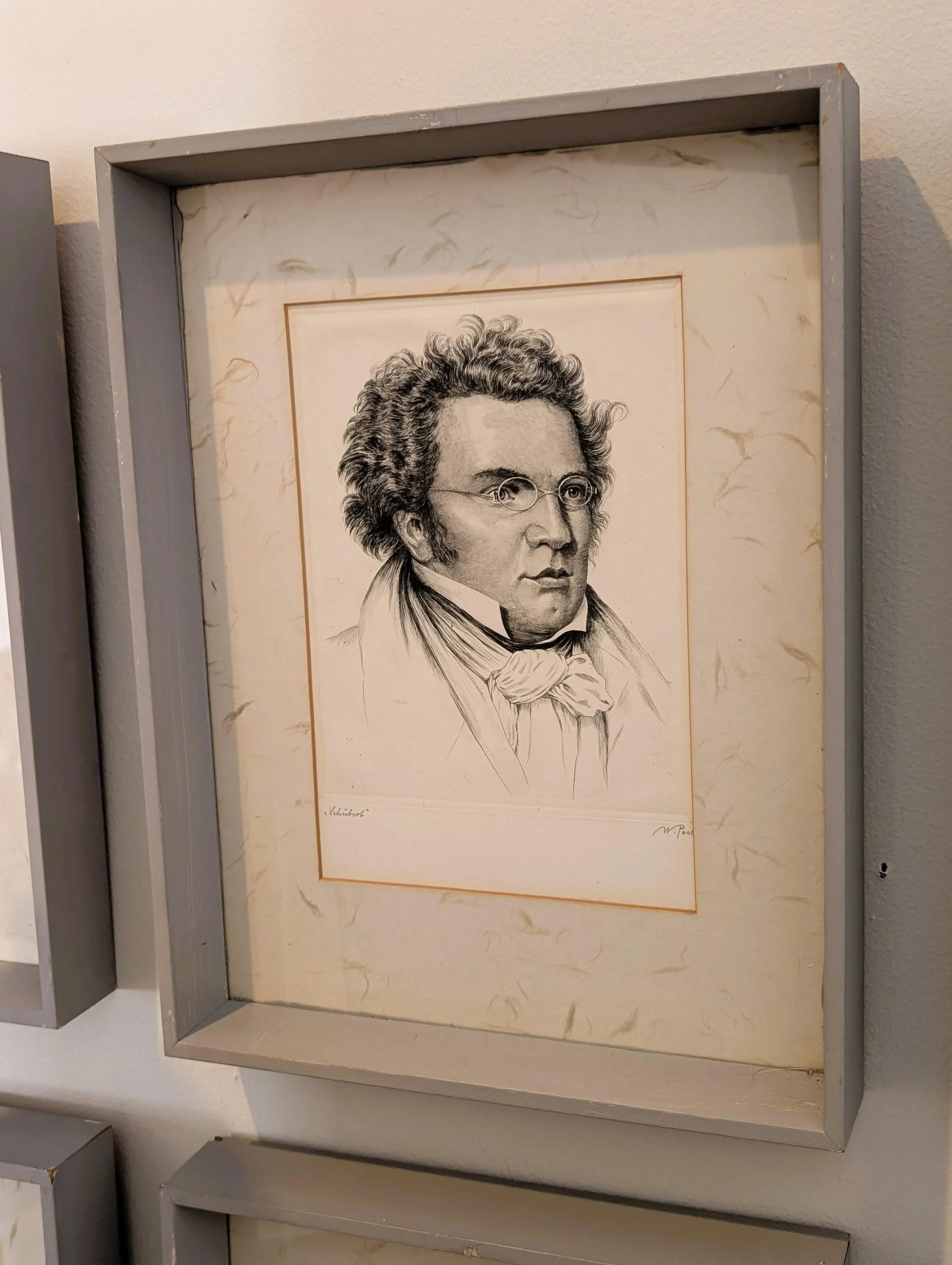 1930s Set of Eight (8) Signed Etchings of Famous Composers by Wilhelm Pech - 8