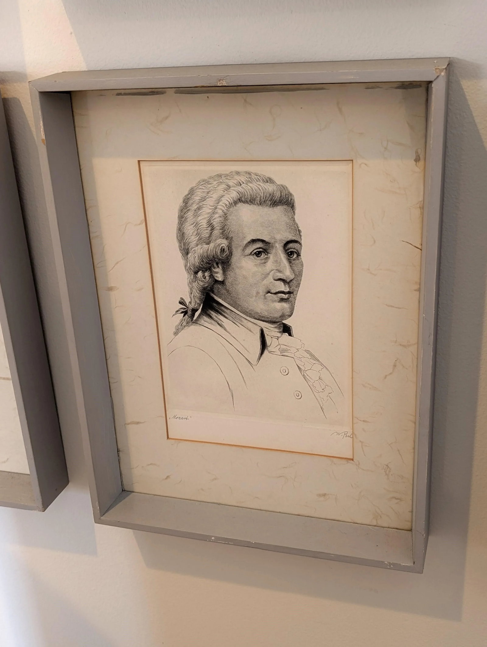 1930s Set of Eight (8) Signed Etchings of Famous Composers by Wilhelm Pech - 9