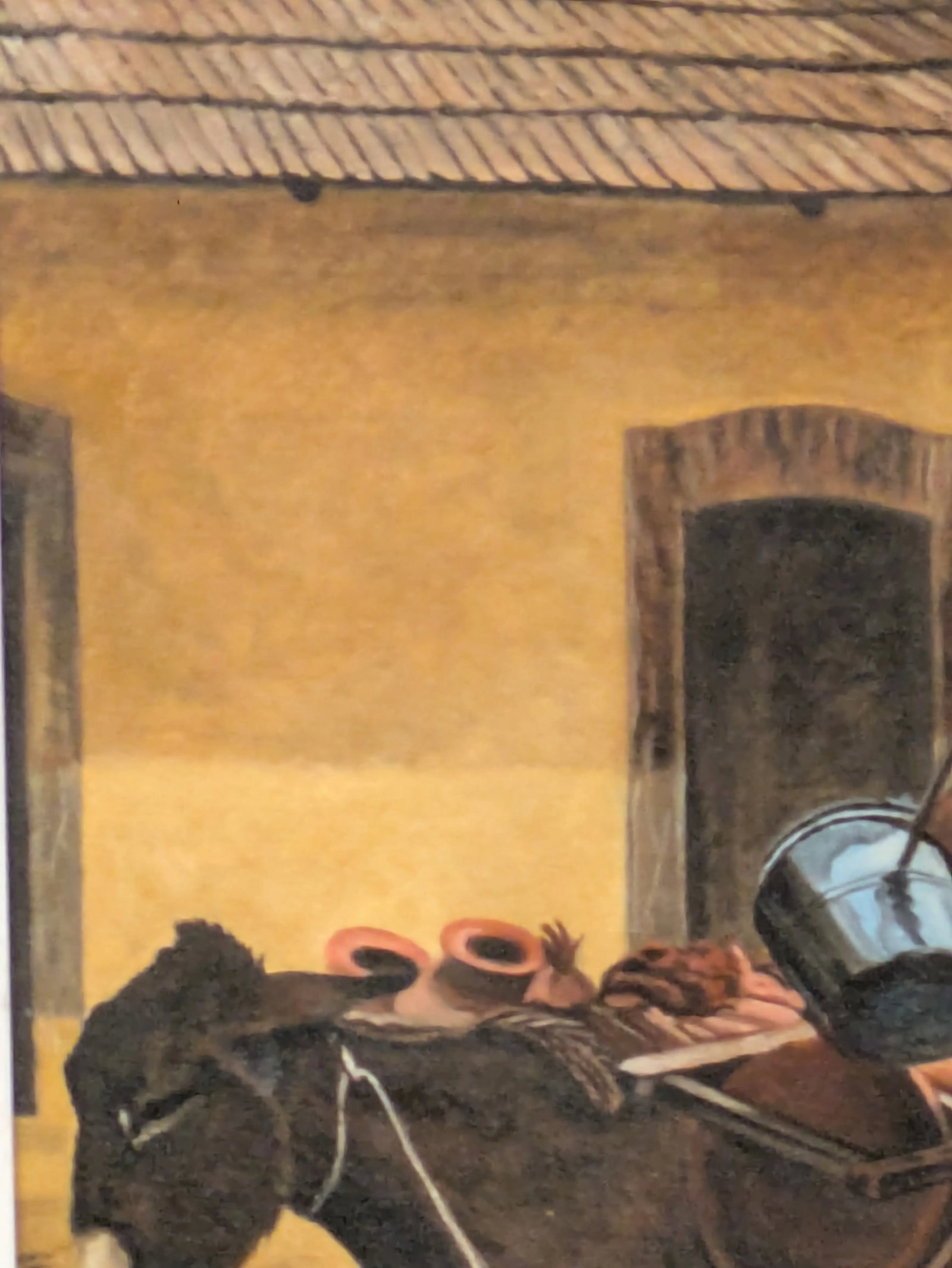 1950s Vintage South Western Painting Man With Donkey 1959 Signed Sturman - 2