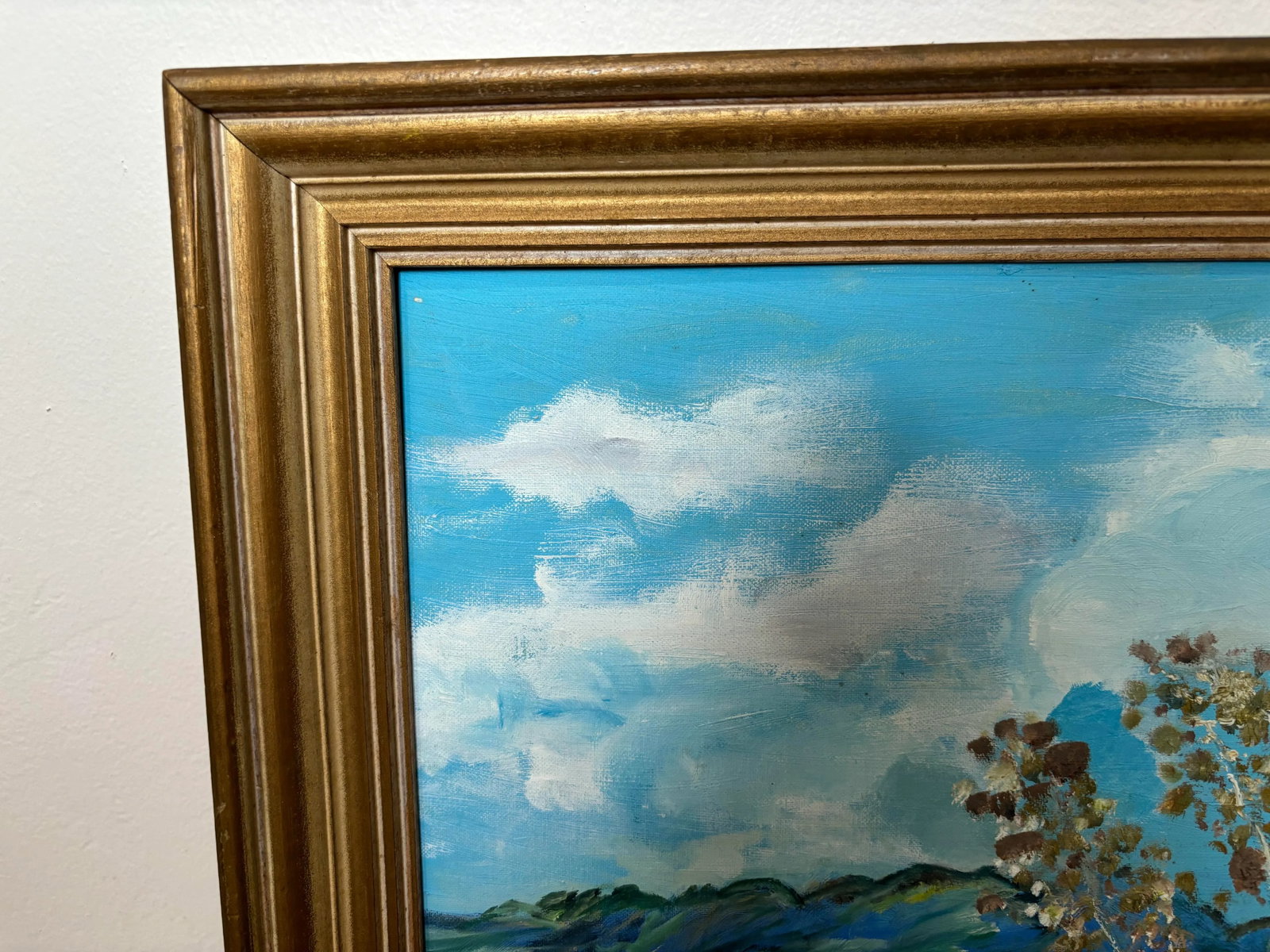 Late 20th Century Boho Chic "Desert Land" Oil Painting by Charles Wesolowski - 8