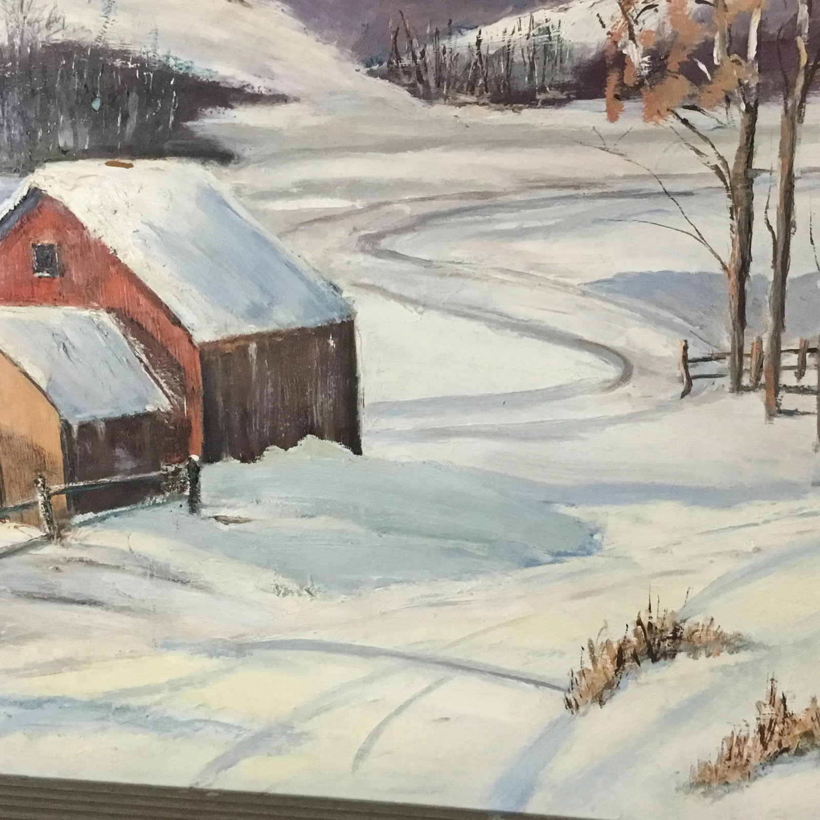 The Finger Lakes Hills-Oil on Board - 2