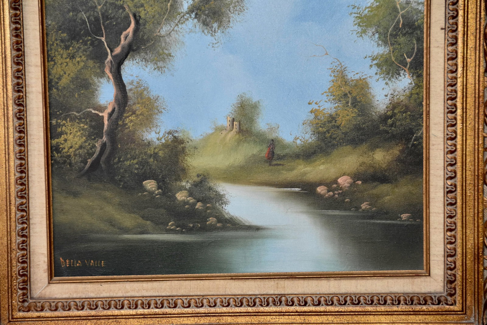 1960s Oil Painting Della Valle Original Signed on Canvas - 3