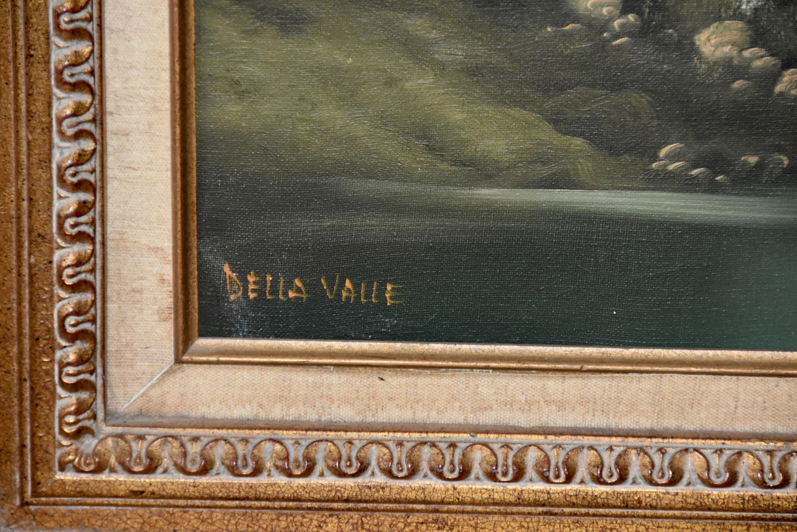 1960s Oil Painting Della Valle Original Signed on Canvas - 6