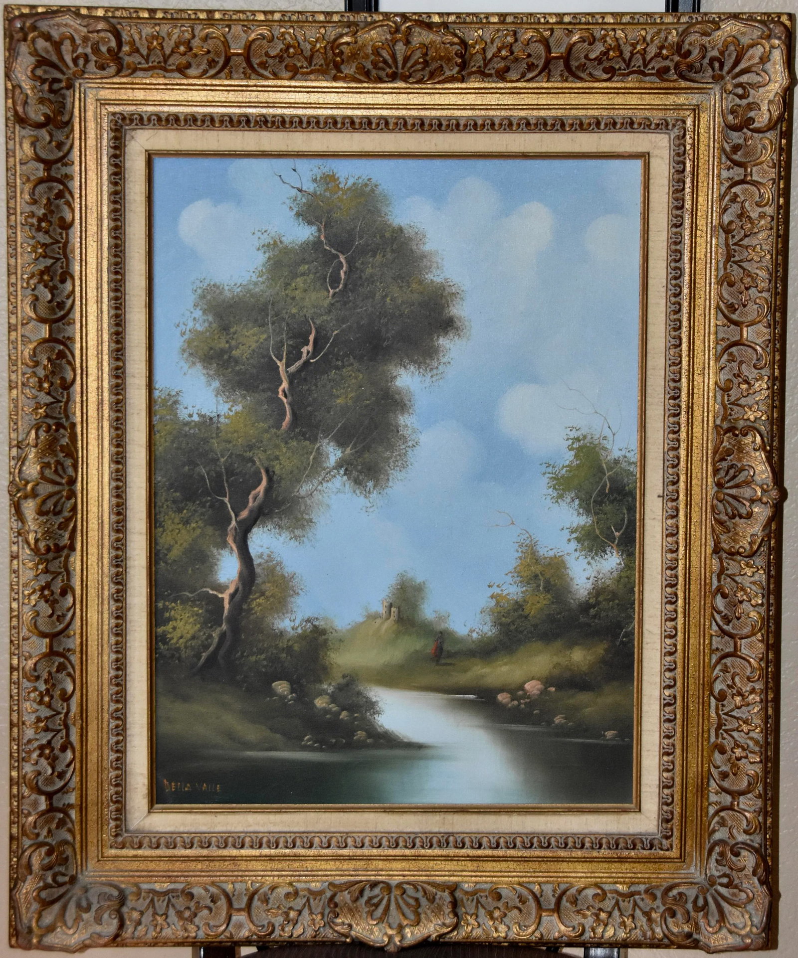 1960s Oil Painting Della Valle Original Signed on Canvas - 7