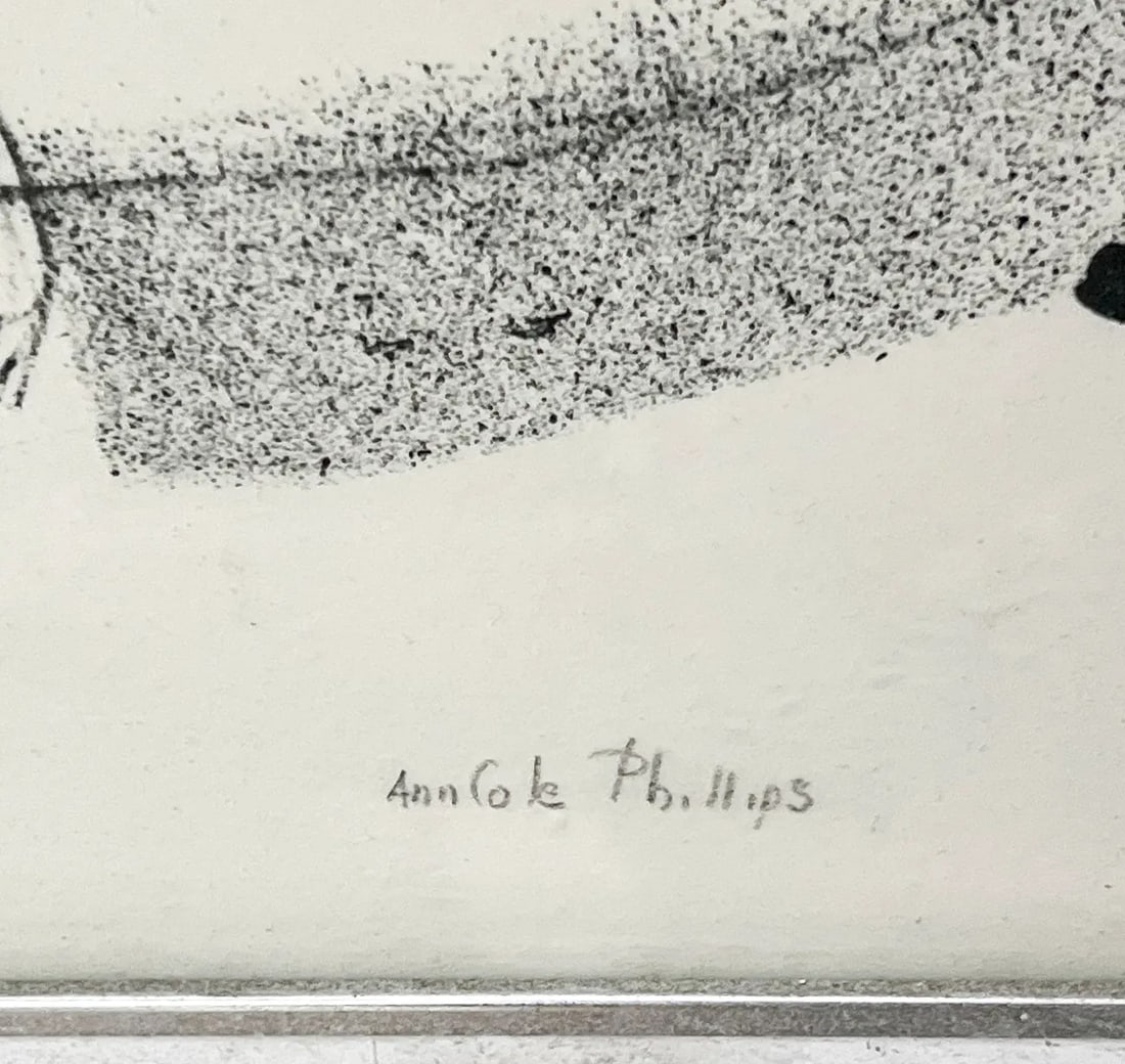 Ann Cole Phillips Stonehenge VI (1975) Lithograph Signed Art Framed - 4