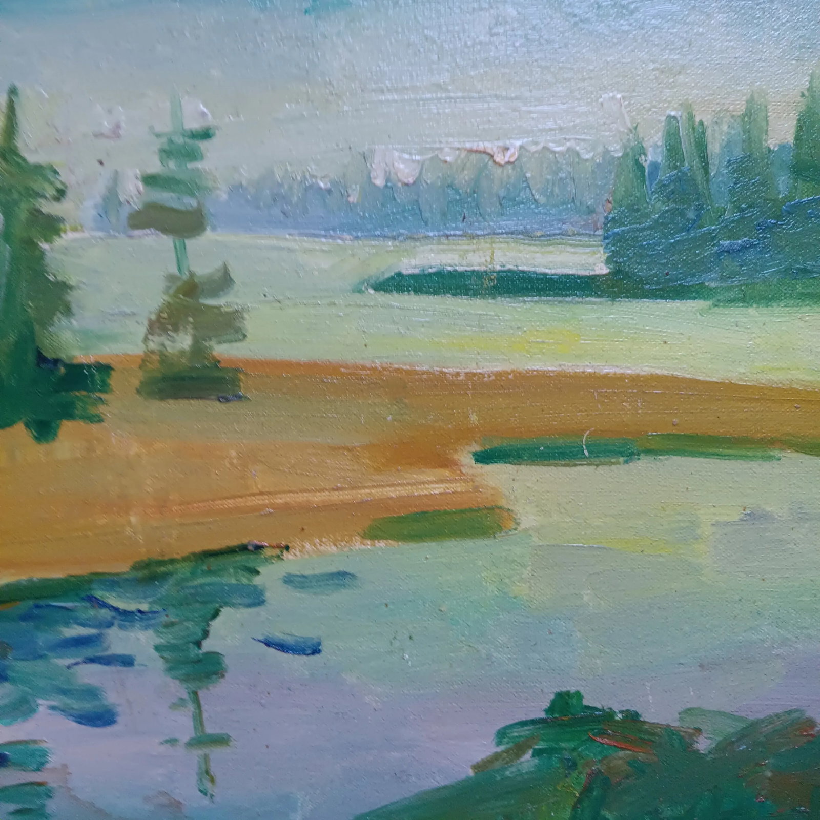 Chester, Nova Scotia Sunset Original Oil Painting - 5