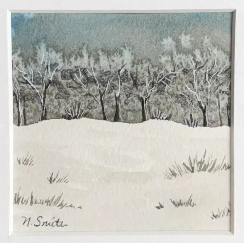 Whispering Woods - Original Watercolor Signed and Framed - 2