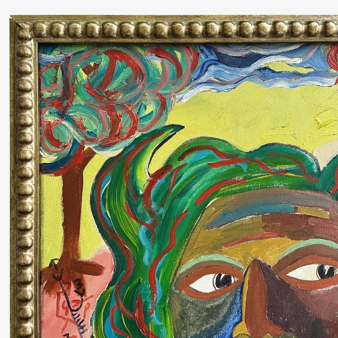 Armando Alleyne (B. 1959) - Mary Lou Williams Outsider Portrait, Signed (Mixed Media on Canvas) - 2
