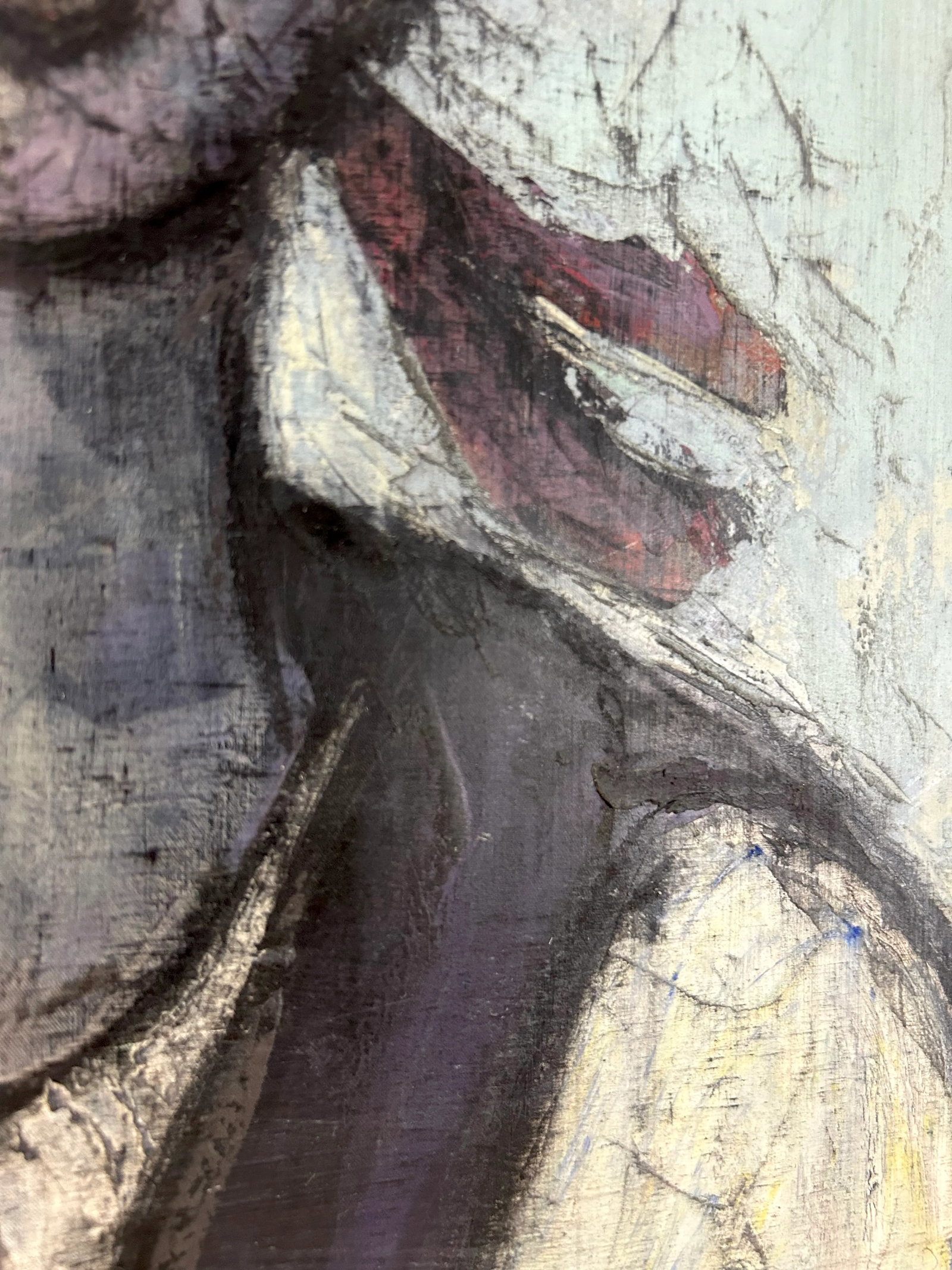 1965 Portrait of a Girl - by Strahimir Hrkalovic Mid-Century Oil Painting - 7