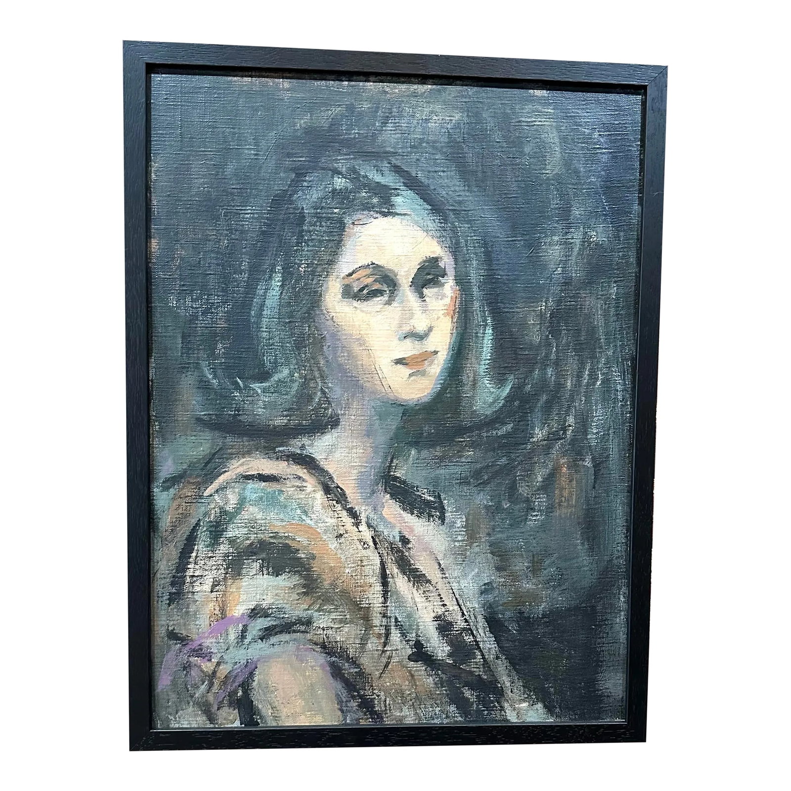 Thelma Twery (1923-2021) Expressionist Portrait Painting (1 of 8)