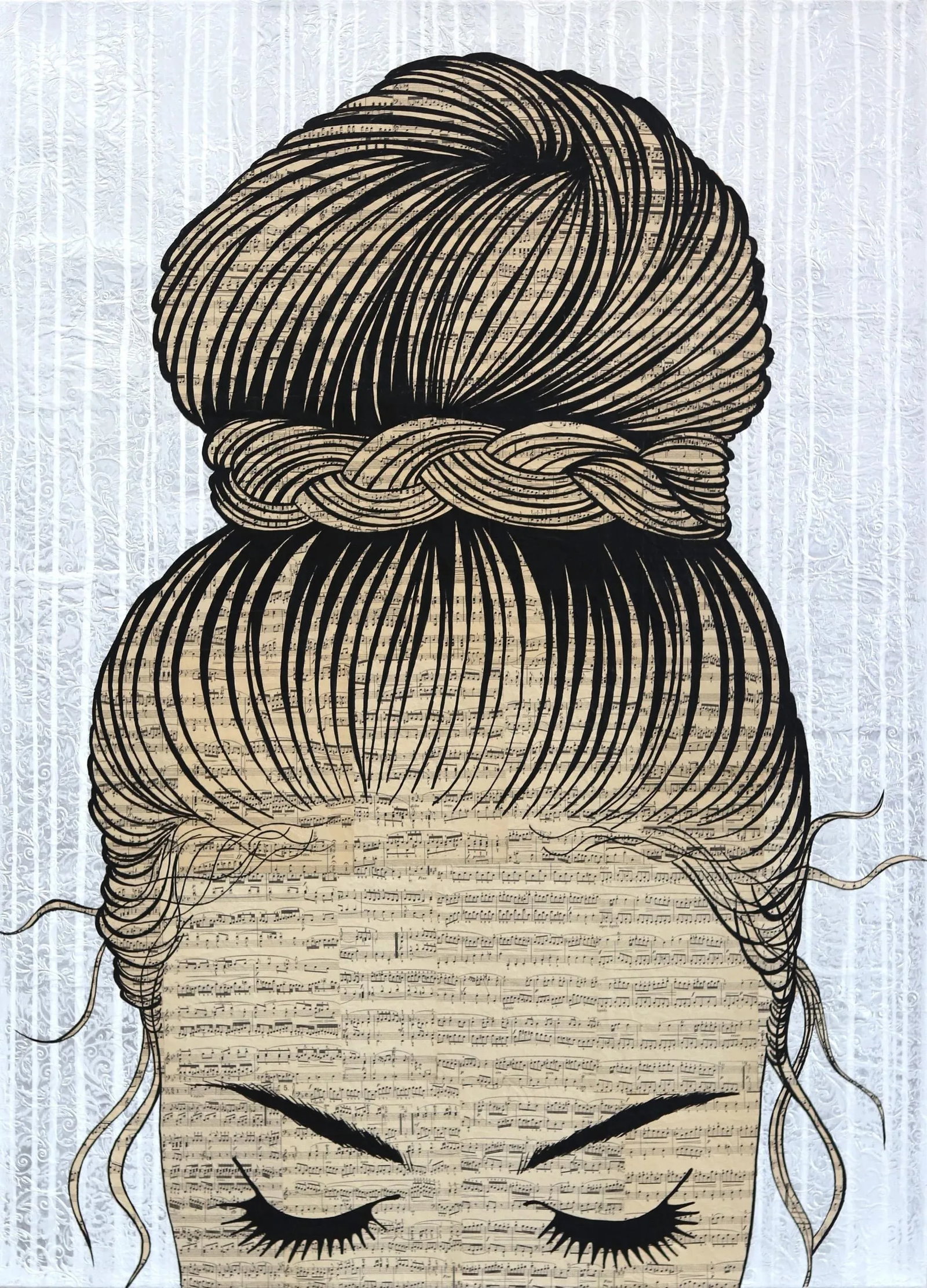 Large Figurative Original Artwork by Martina Niederhauser "Imagination Has No Limit": Internationally acclaimed artist Martina Niederhauser presents a new collection that offers fresh perspectives on women, delving into the realms of emotion, beauty, identity, and the intricate