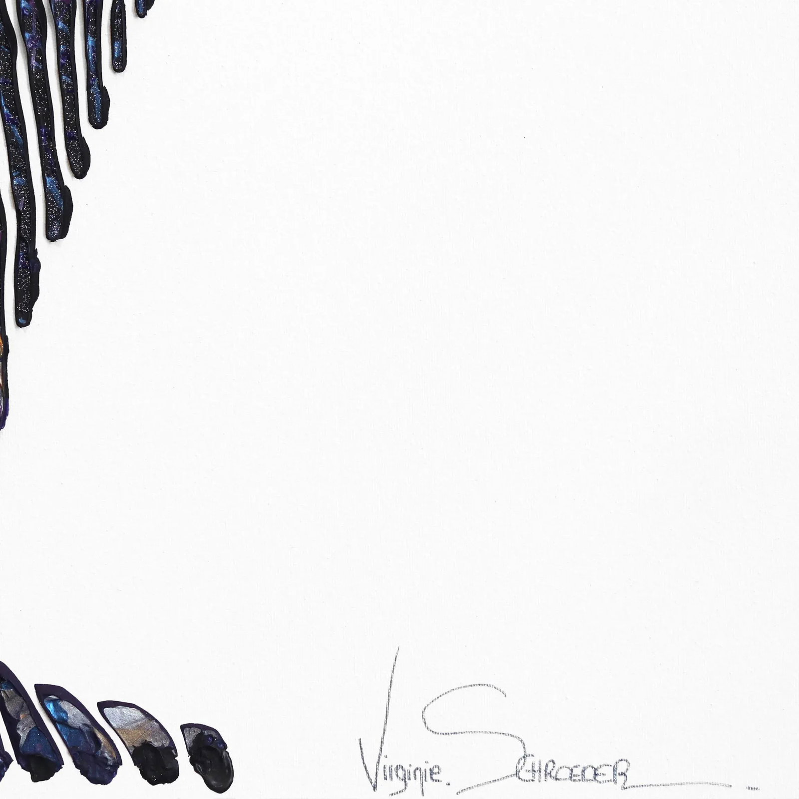 Original Op Art Pop Icon Portrait Painting by Virginie Schroeder 'Purple Rain Prince'' - 5