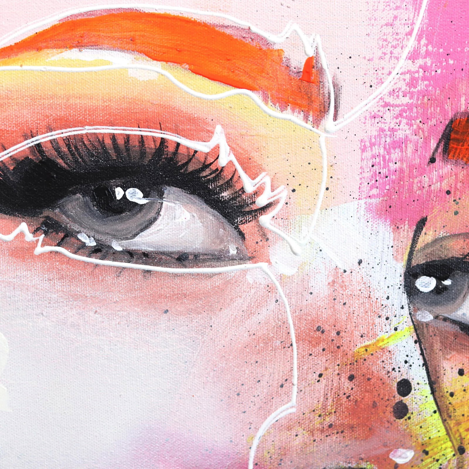 "White Line" Original Artwork by Sally K - 5