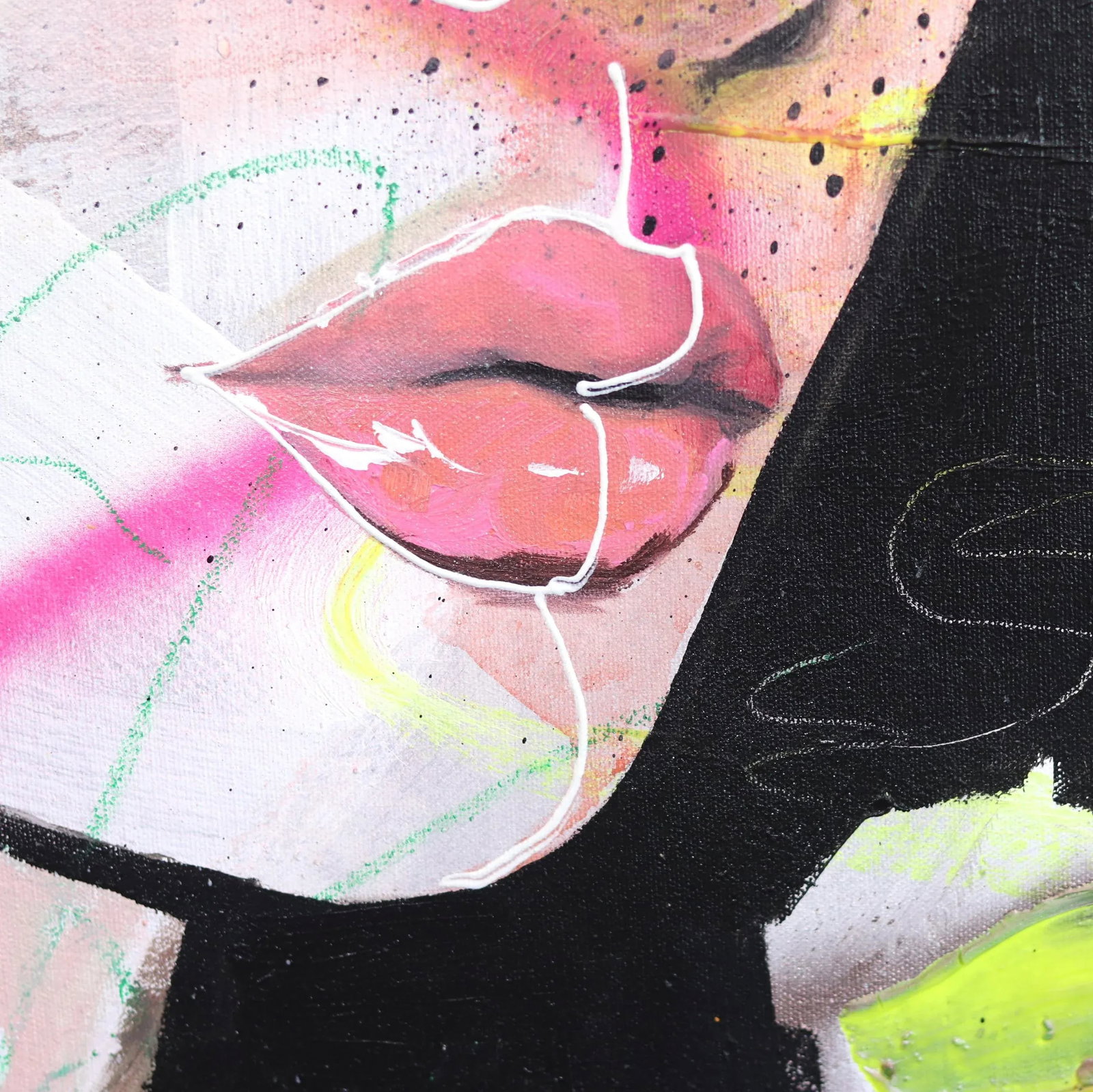 "White Line" Original Artwork by Sally K - 6
