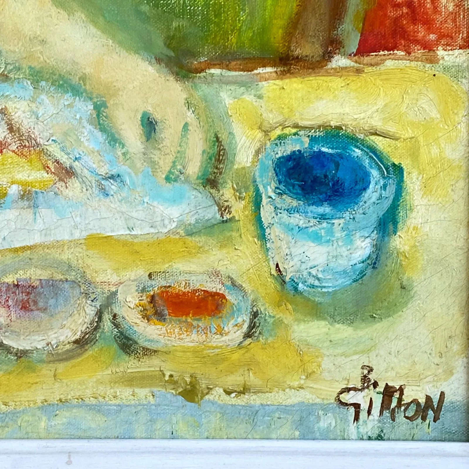 Boris Simon, Painting of Young Girl "Petite Fille Dessiniart" - 5
