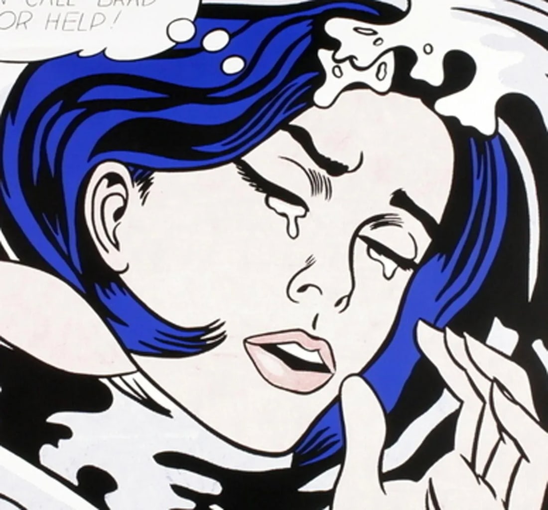 Roy Lichtenstein "Drowning Girl" by Roy Lichtenstein, Moma First Edition Billboard Museum Publicatio - 4