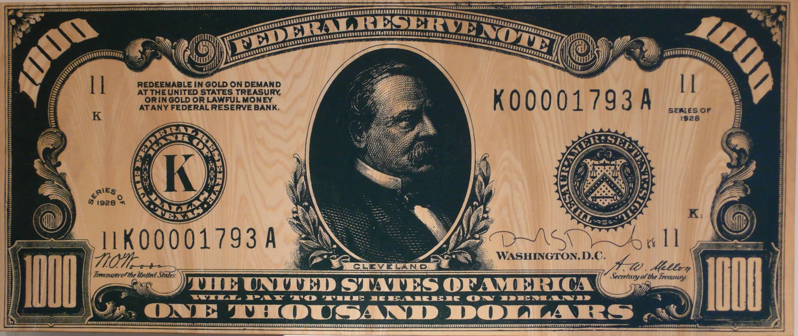 Richard Duardo One Thousand Dollars Original Print - 3