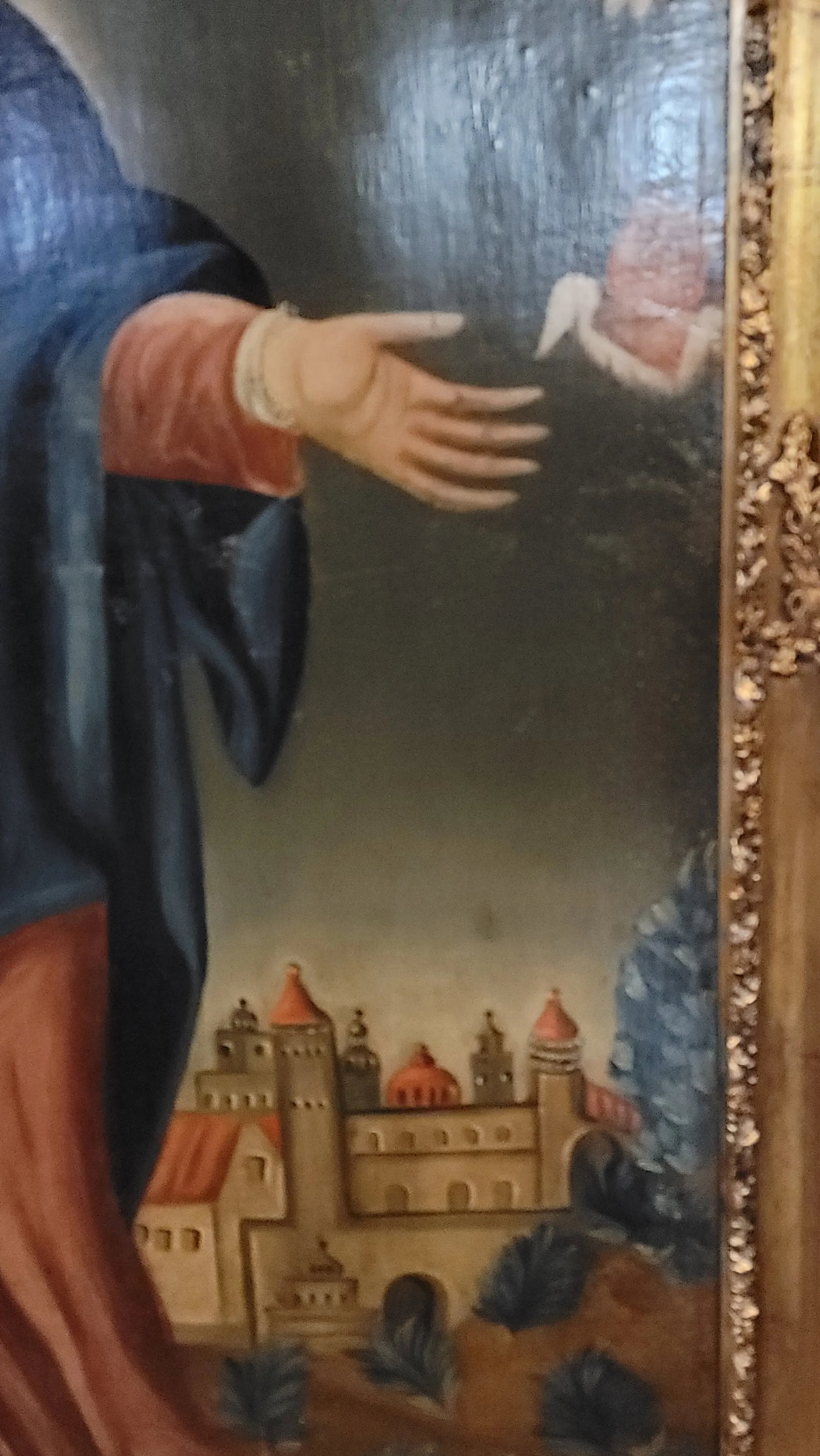 18h Century Virgin Mary Lady of Sorrows Mestizo-Baroque Cuzco School Colonial Period - 8
