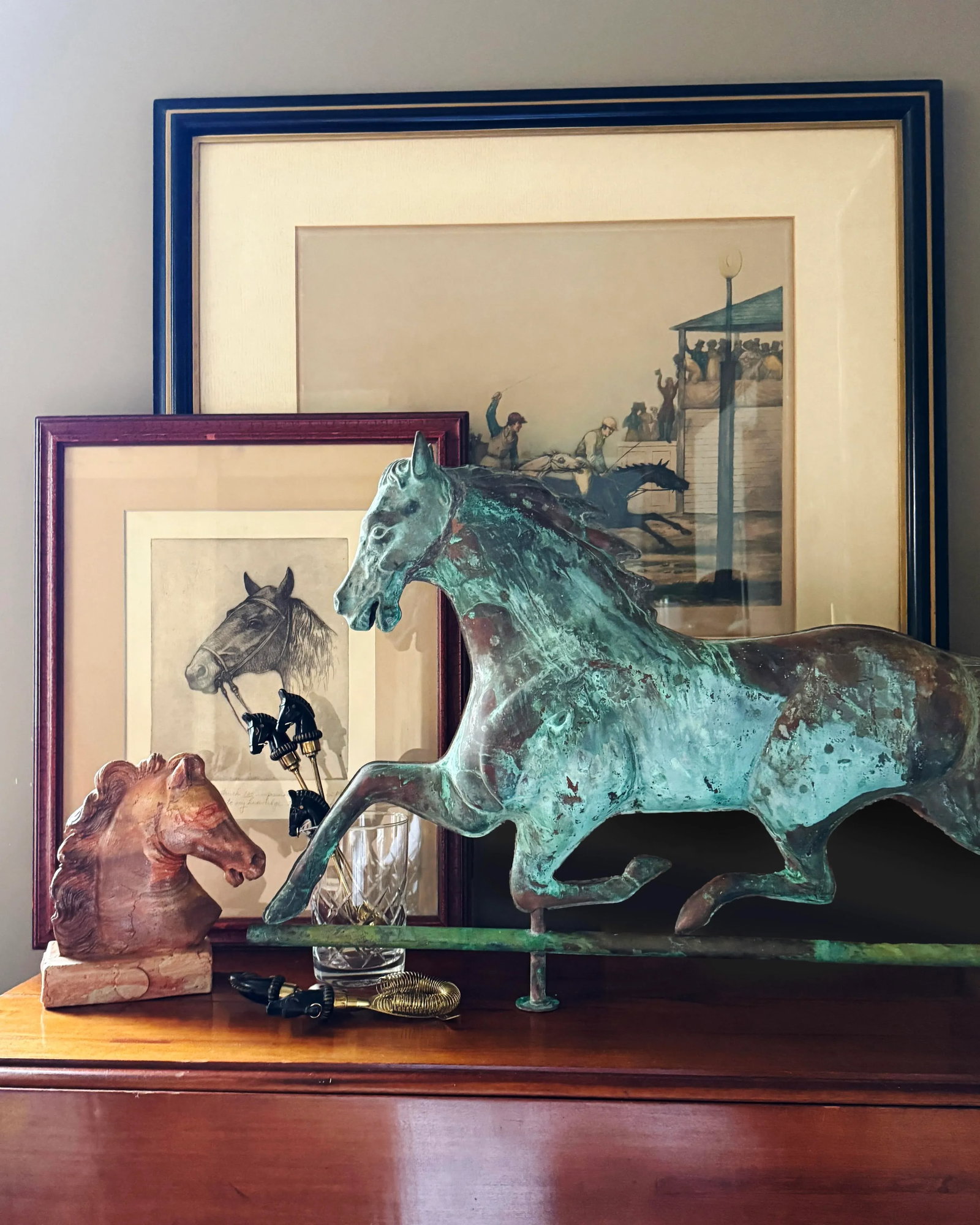 American Horse Etching by Ellsworth Woodward - 2