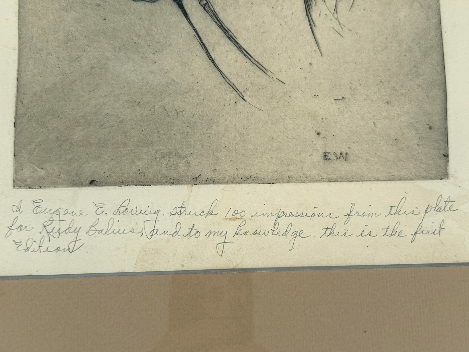 American Horse Etching by Ellsworth Woodward - 6