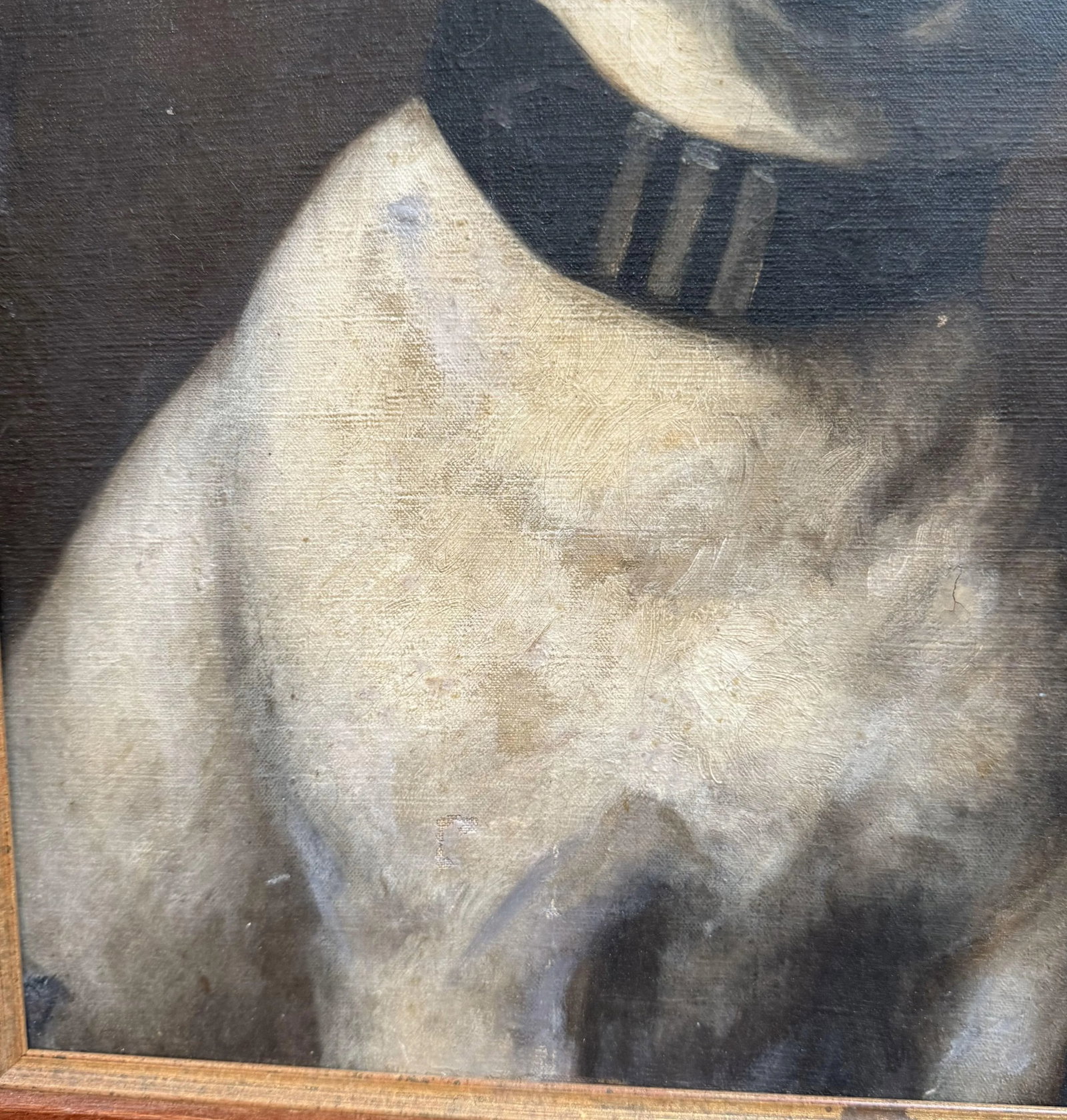 19th Century English Oil Painting of a Bulldog by r.h. Hearn, Dated 1874 - 5