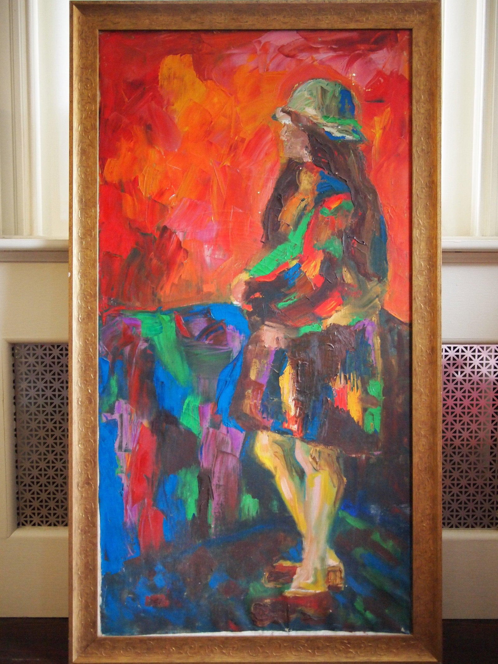 Vintage Irwin Touster Portrait Figural Painting - 11