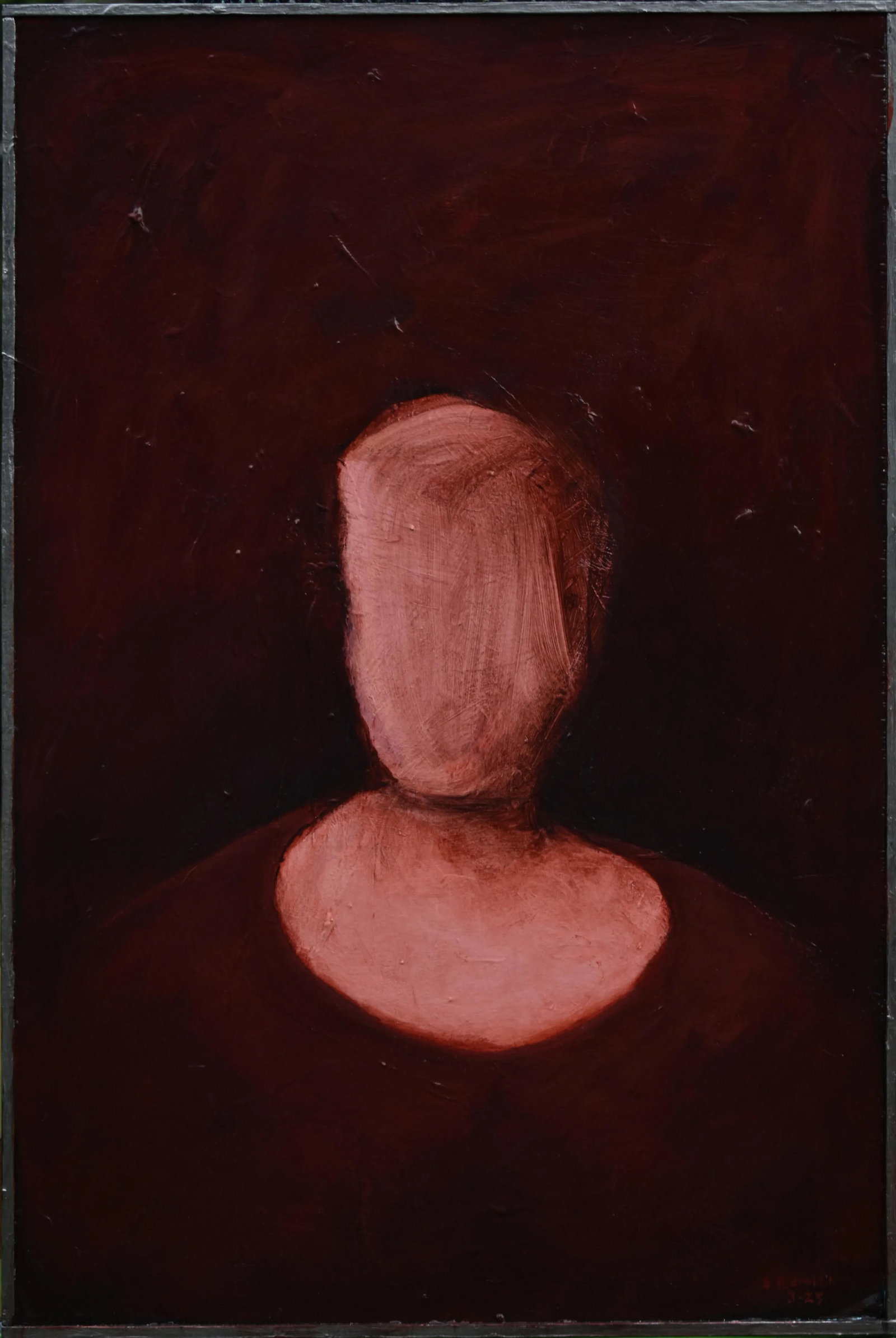 Ancestor's Portrait (Right Panel), Contemporary Acrylic Painting by Stephen Remick, Framed (1 of 11)