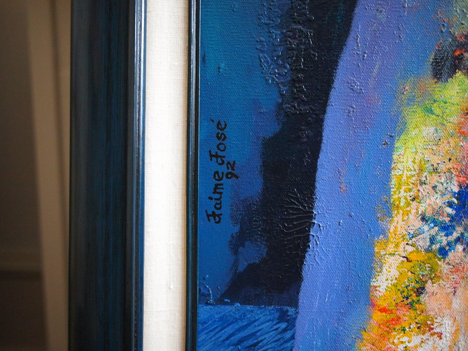 Original Jaime Jose 1992 Surrealist Portrait Painting - 5