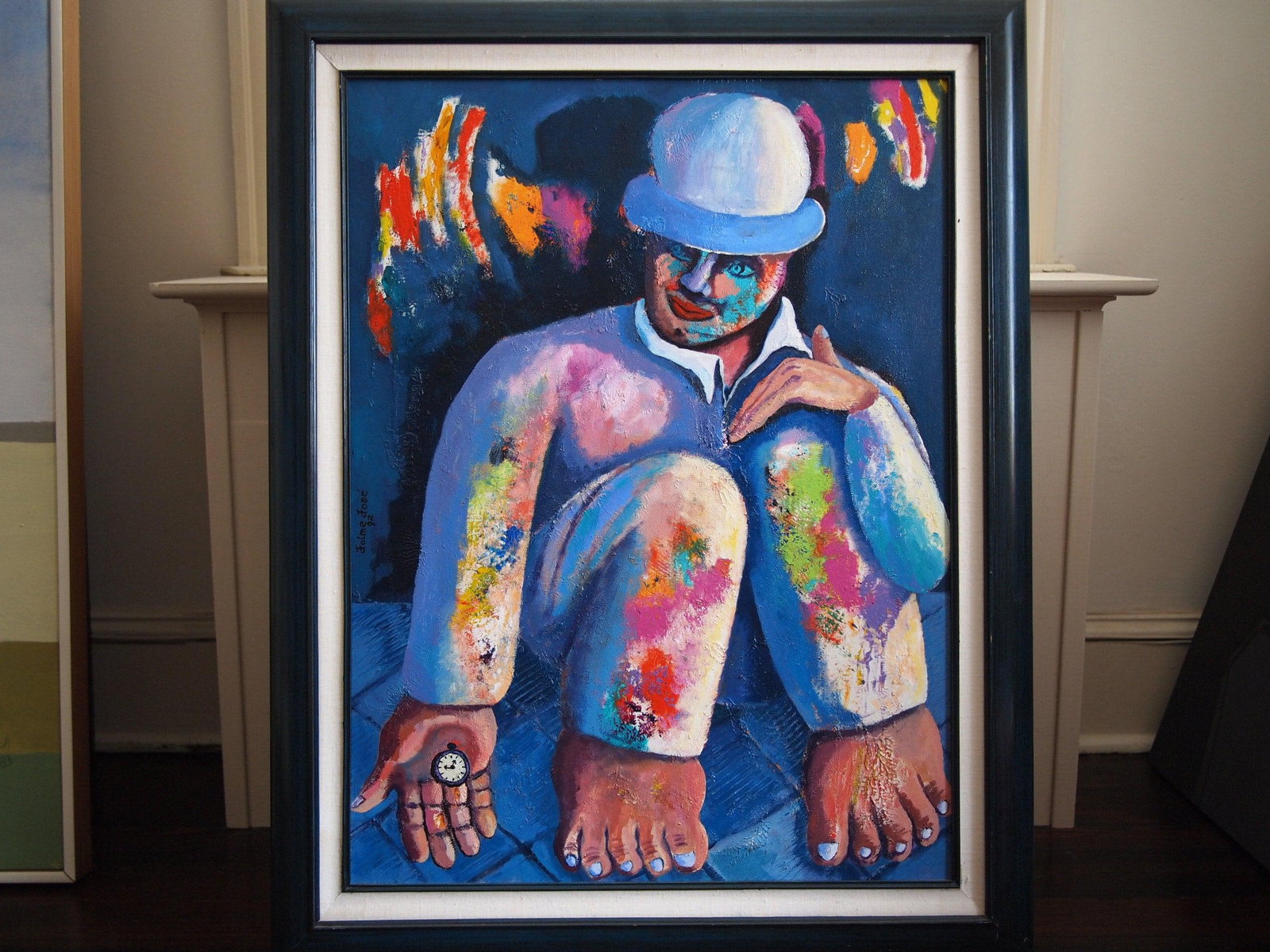 Original Jaime Jose 1992 Surrealist Portrait Painting - 9