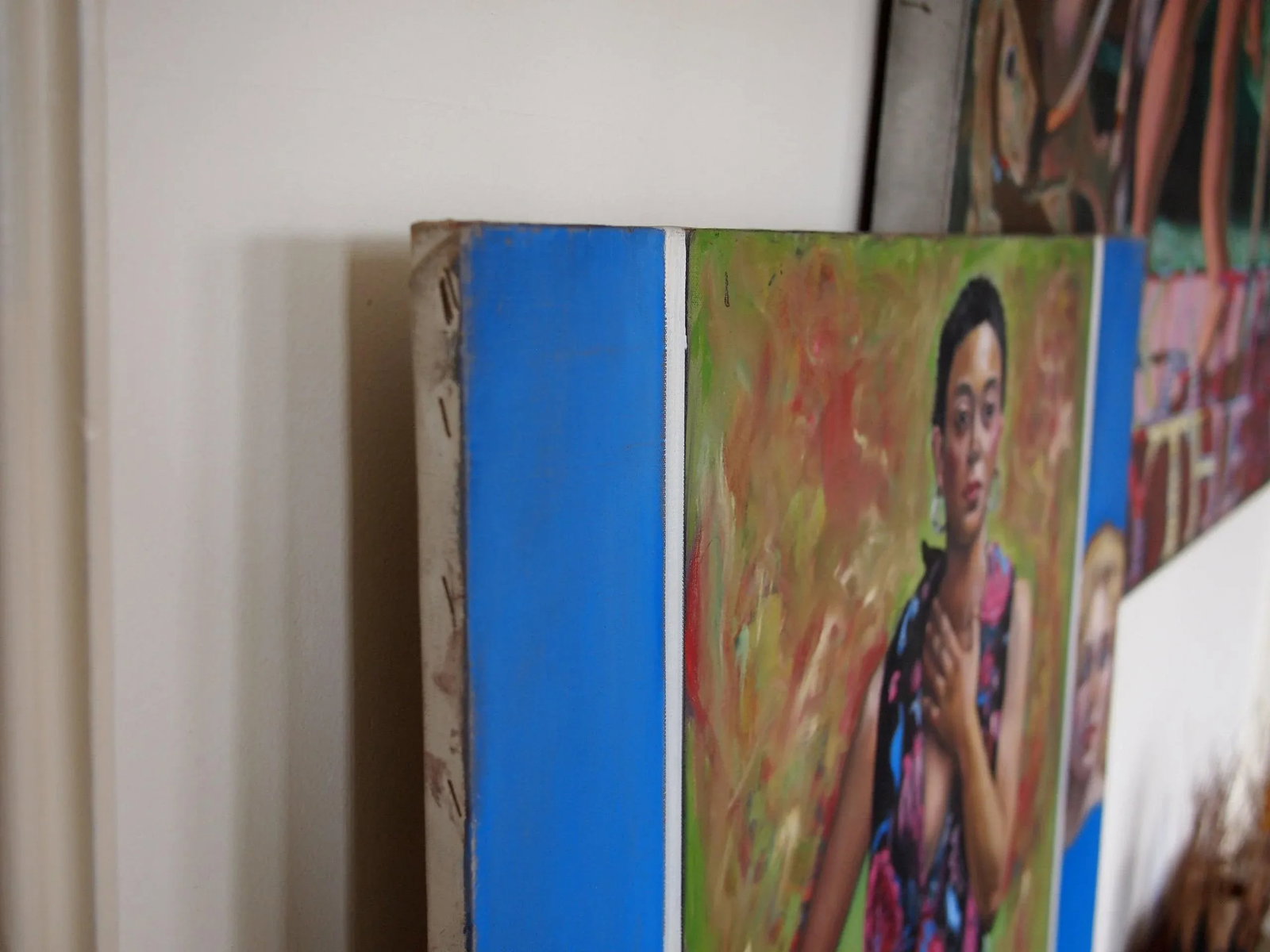 Original Greta Thyssen Guenther Large Portrait Painting of Black Woman - 40x30" - 4