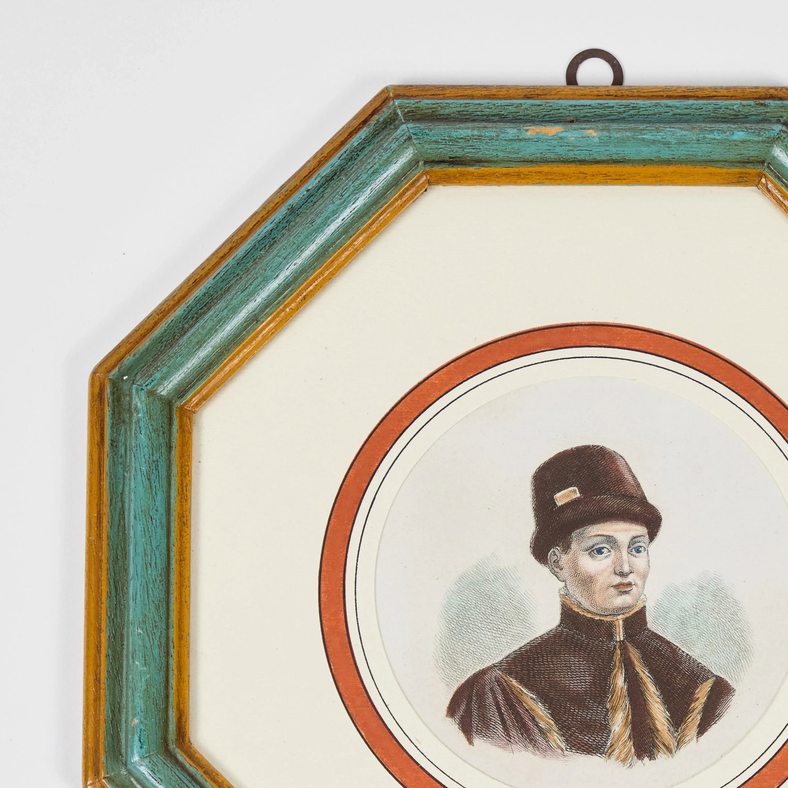 Antique Hand Colored Print of European Notable C 1800's | C - 2