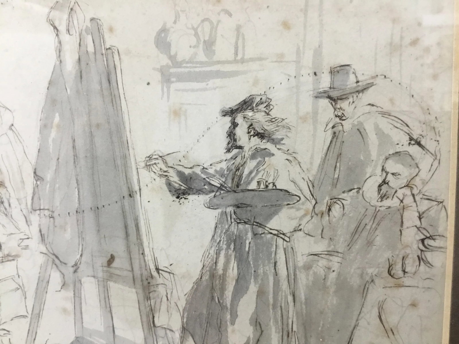 Original Pen and Ink Study Drawing by Sir John Gilbert - 8