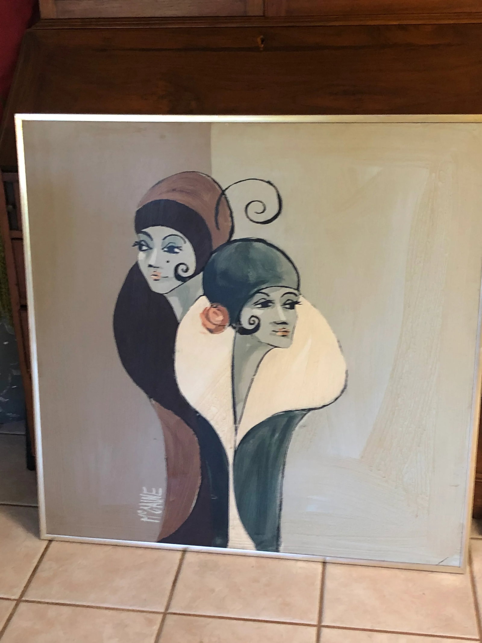 Vintage McClaine Oil Canvas Painting - 9