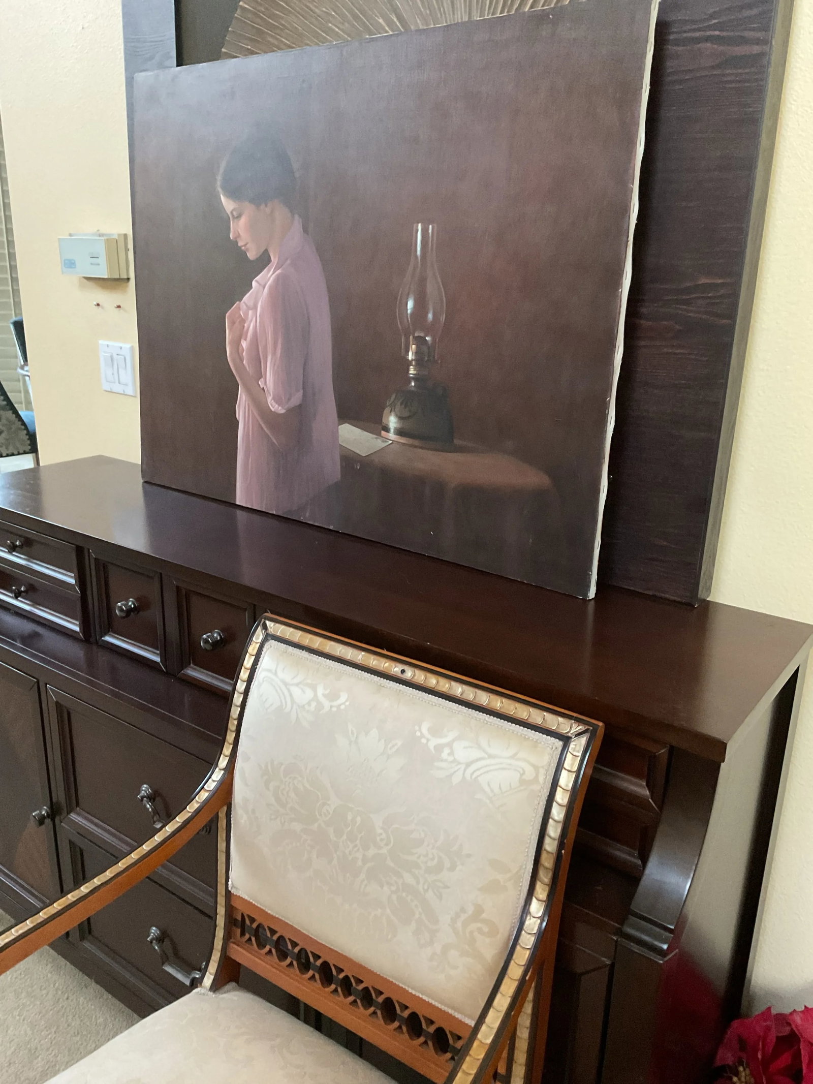 Late 20th Century Original Oil on Canvas Portrait Painting Signed by Artist - Unframed - 5