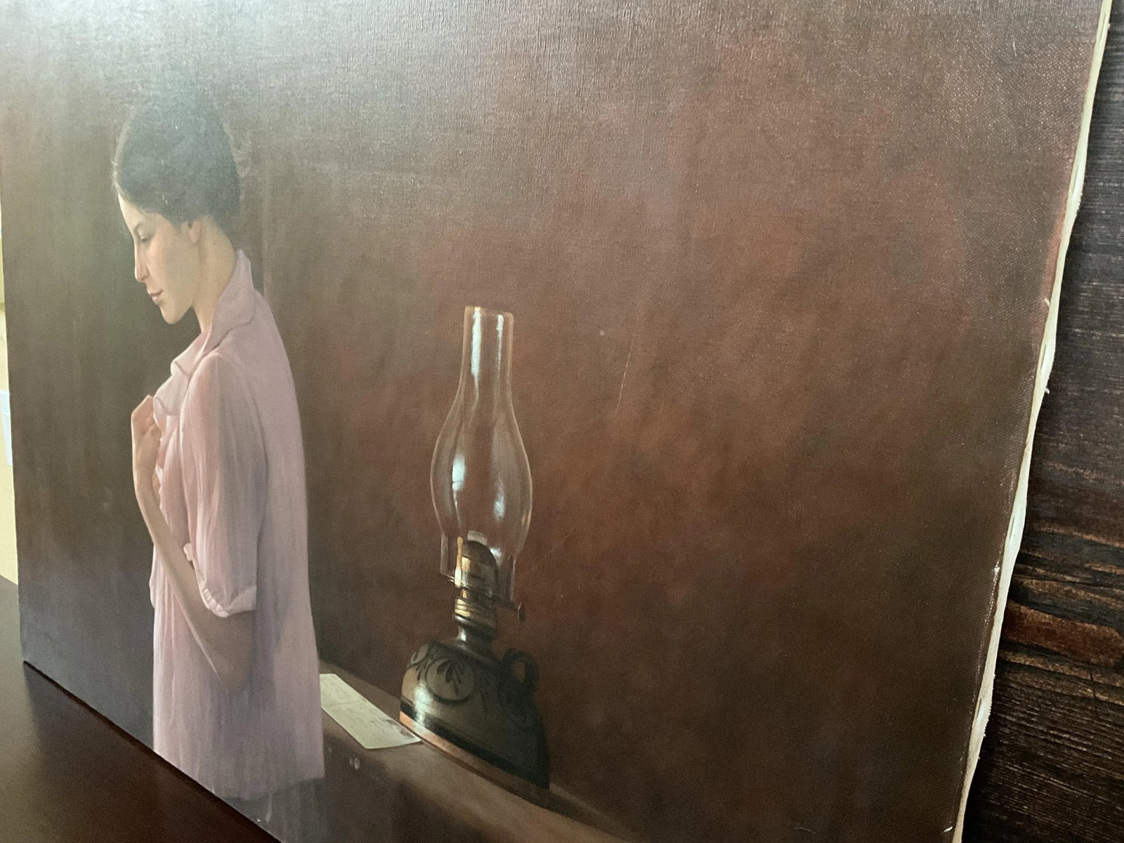 Late 20th Century Original Oil on Canvas Portrait Painting Signed by Artist - Unframed - 7