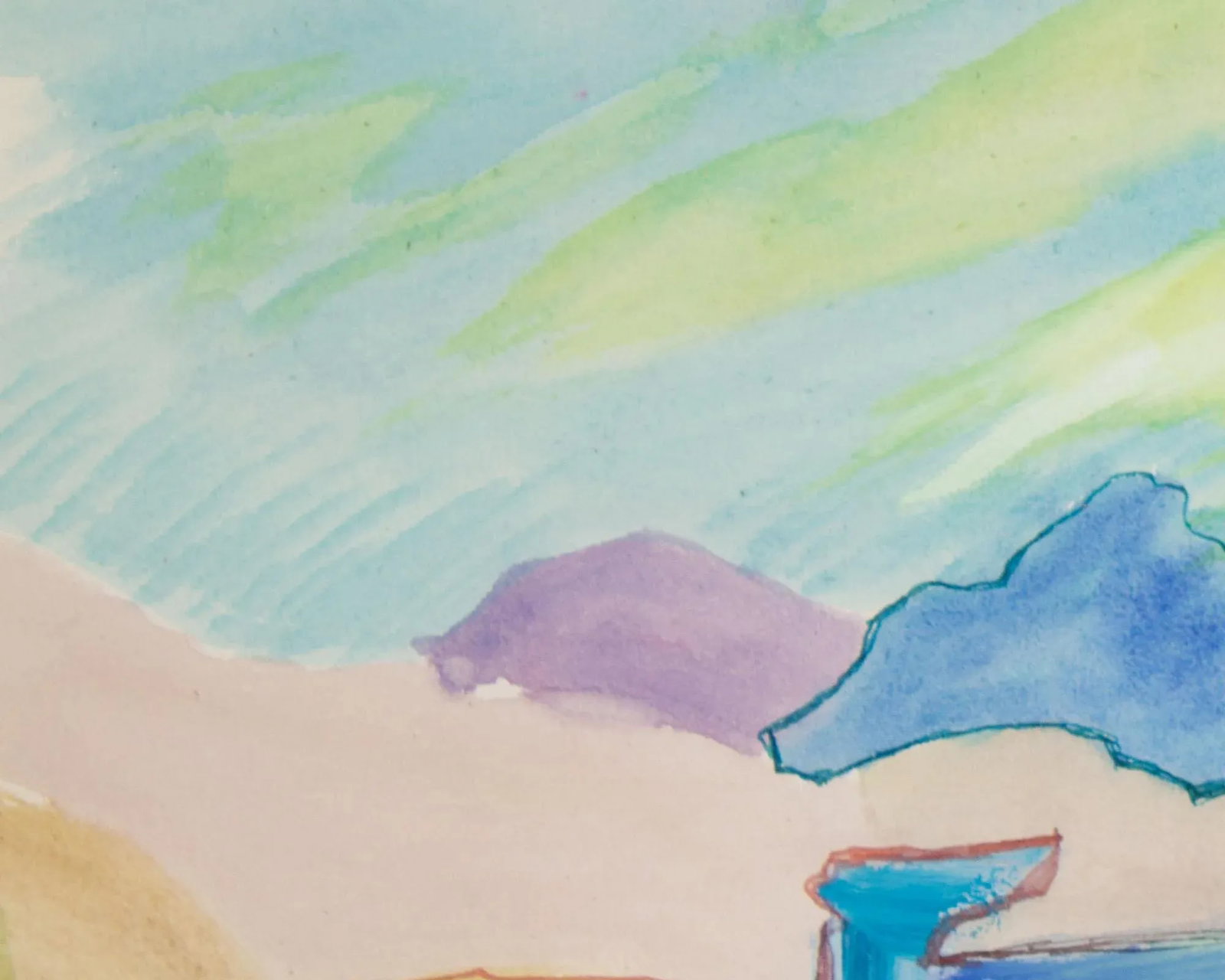 Abstract Watercolor Landscape Painting by Harry Hilson - 4