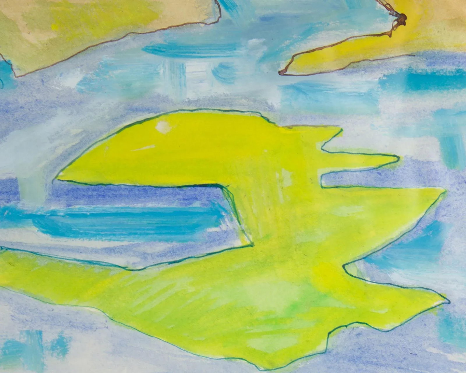 Abstract Watercolor Landscape Painting by Harry Hilson - 7