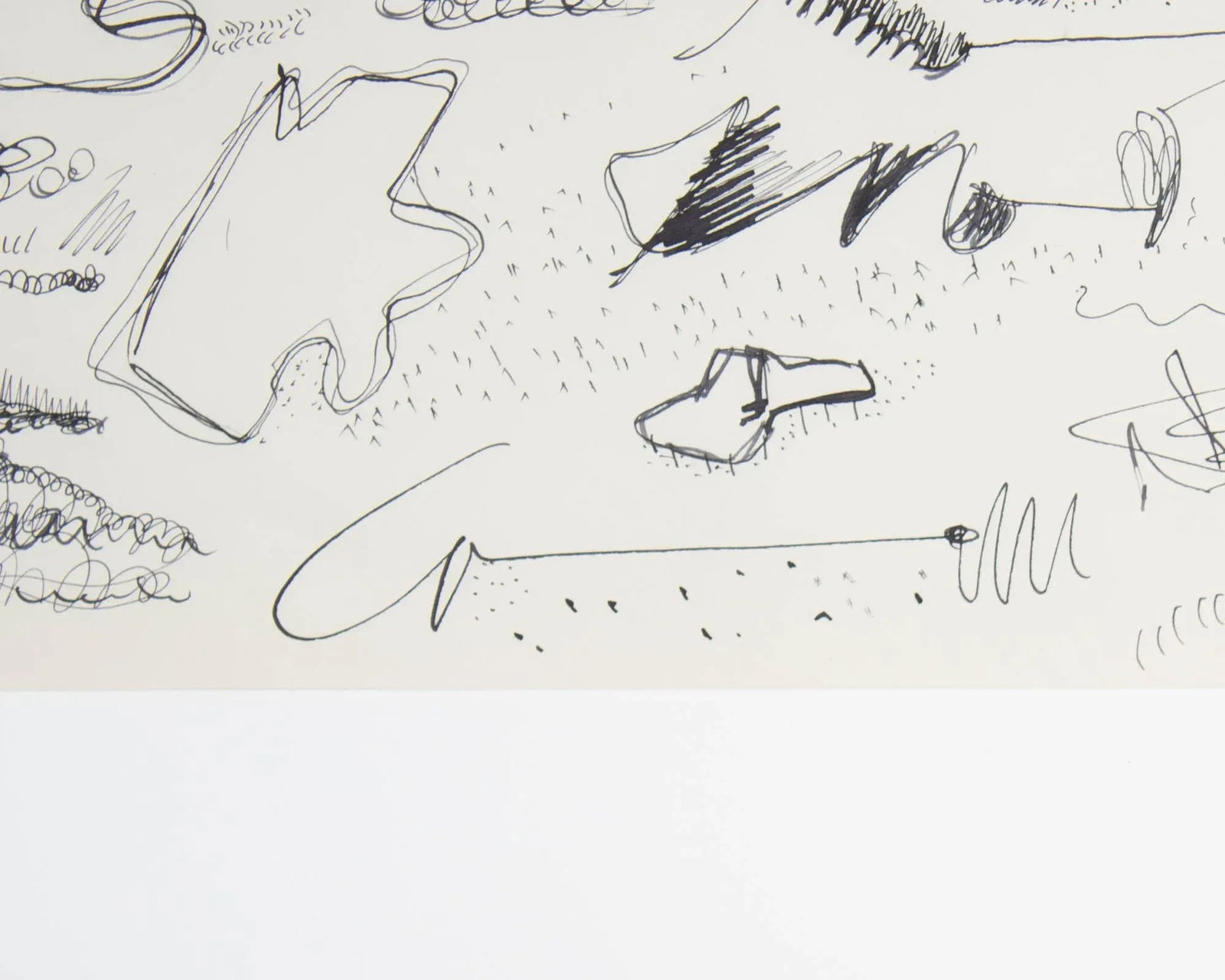 1960s Abstract Landscape Ink Drawing by Harry Hilson - 4