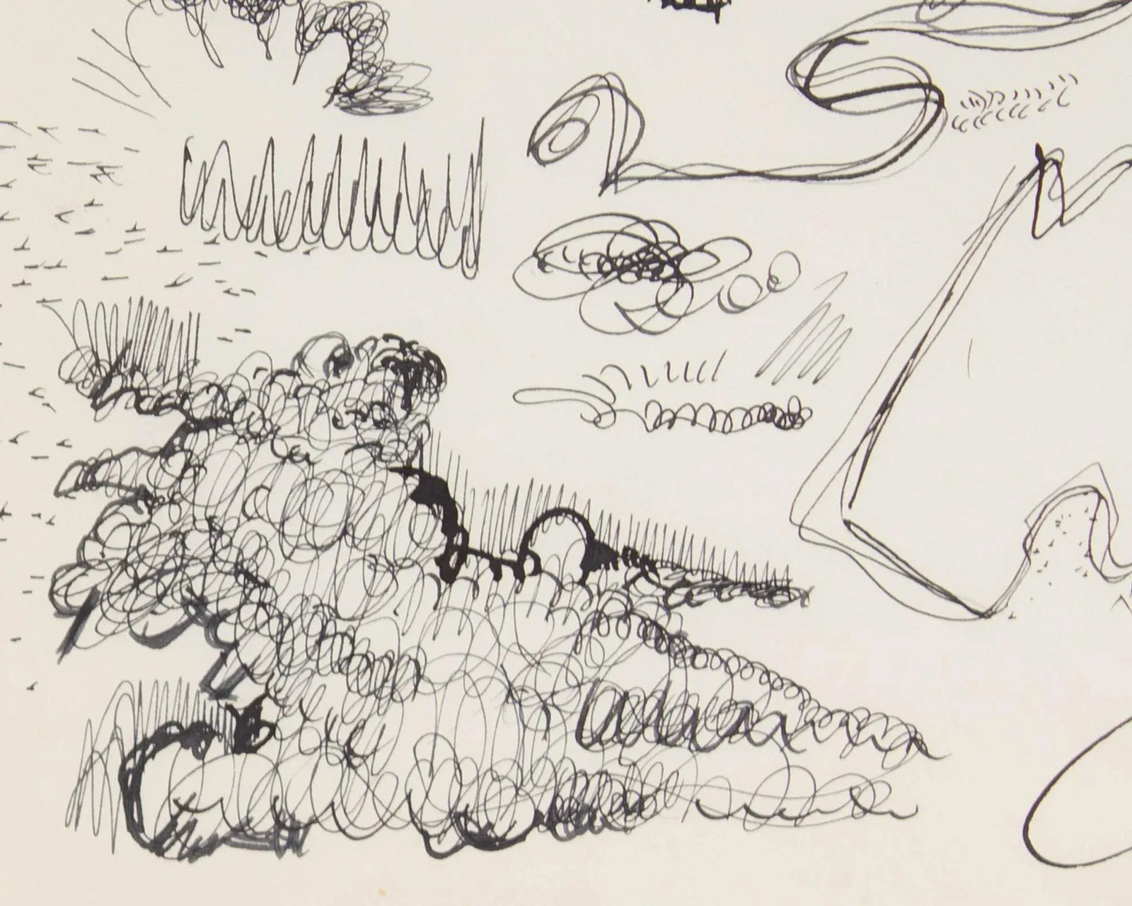 1960s Abstract Landscape Ink Drawing by Harry Hilson - 6