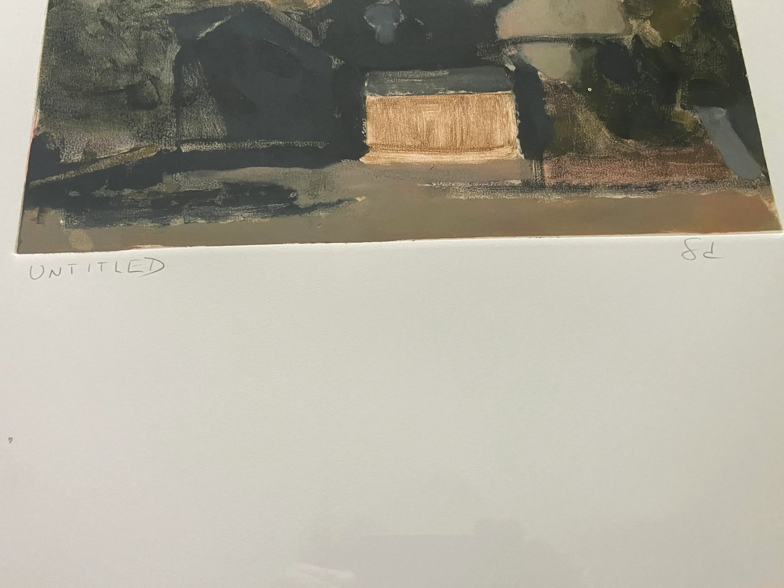 Wonderful Abstract Cottage Scene, Painting on Paper, Signed and Framed - 6