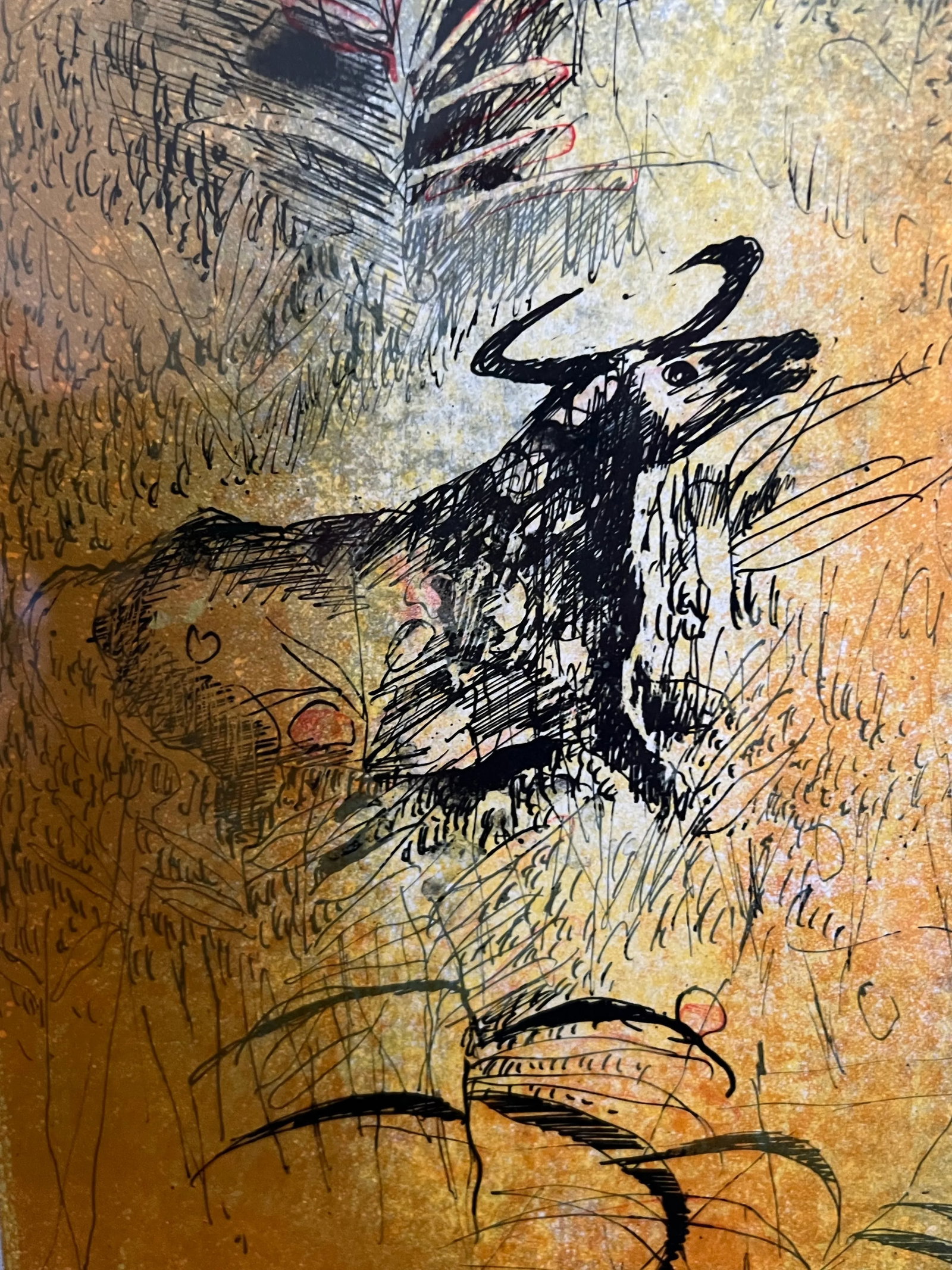1970s Hoi LeBaDang Signed and Numbered C1974 Limited Lithograph "The Garden" No. 334/375, Framed - 8
