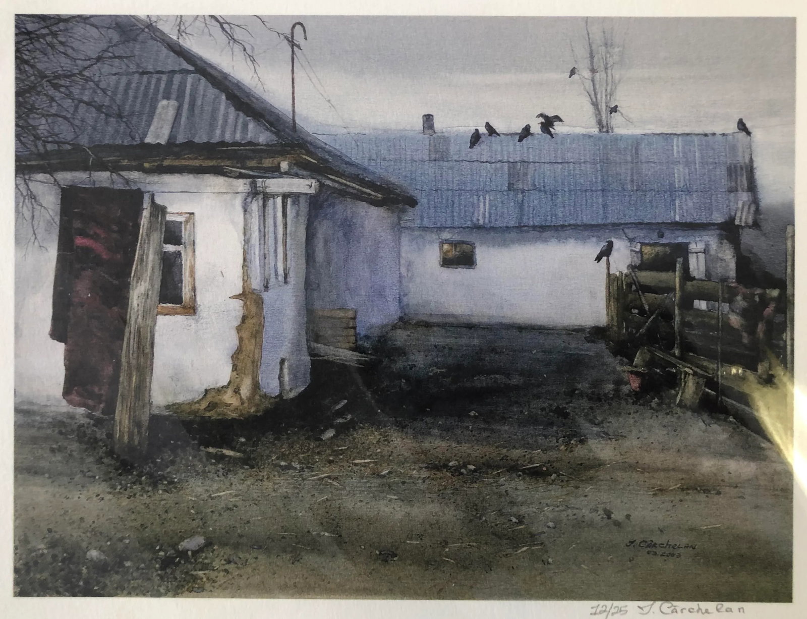 "Shepherds Cottage" Original Giclee Print Hand Signed by Artist - 2